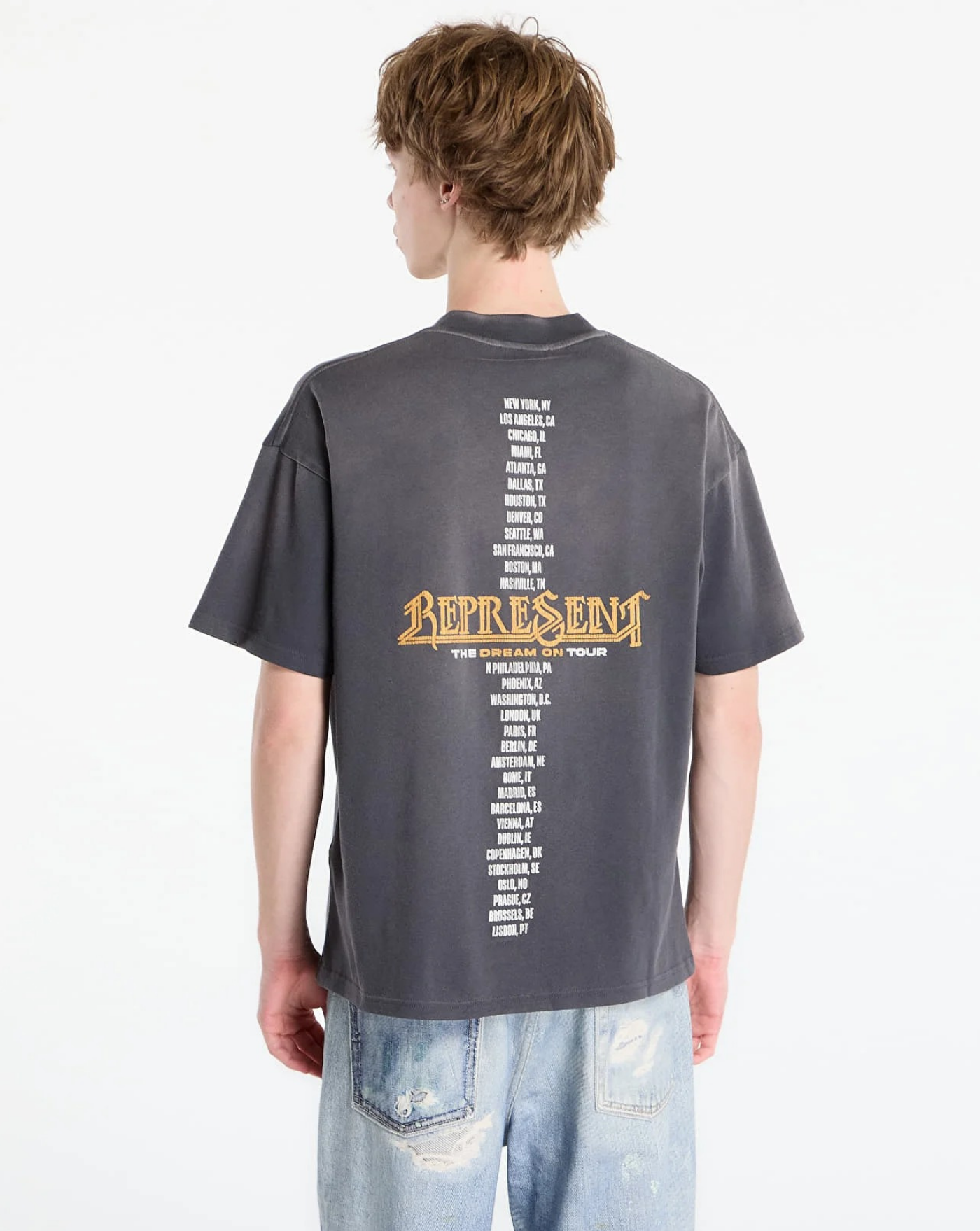 Camiseta Represent Golden Tour MLM100823 46SUN FADE GREY REPRESENT 