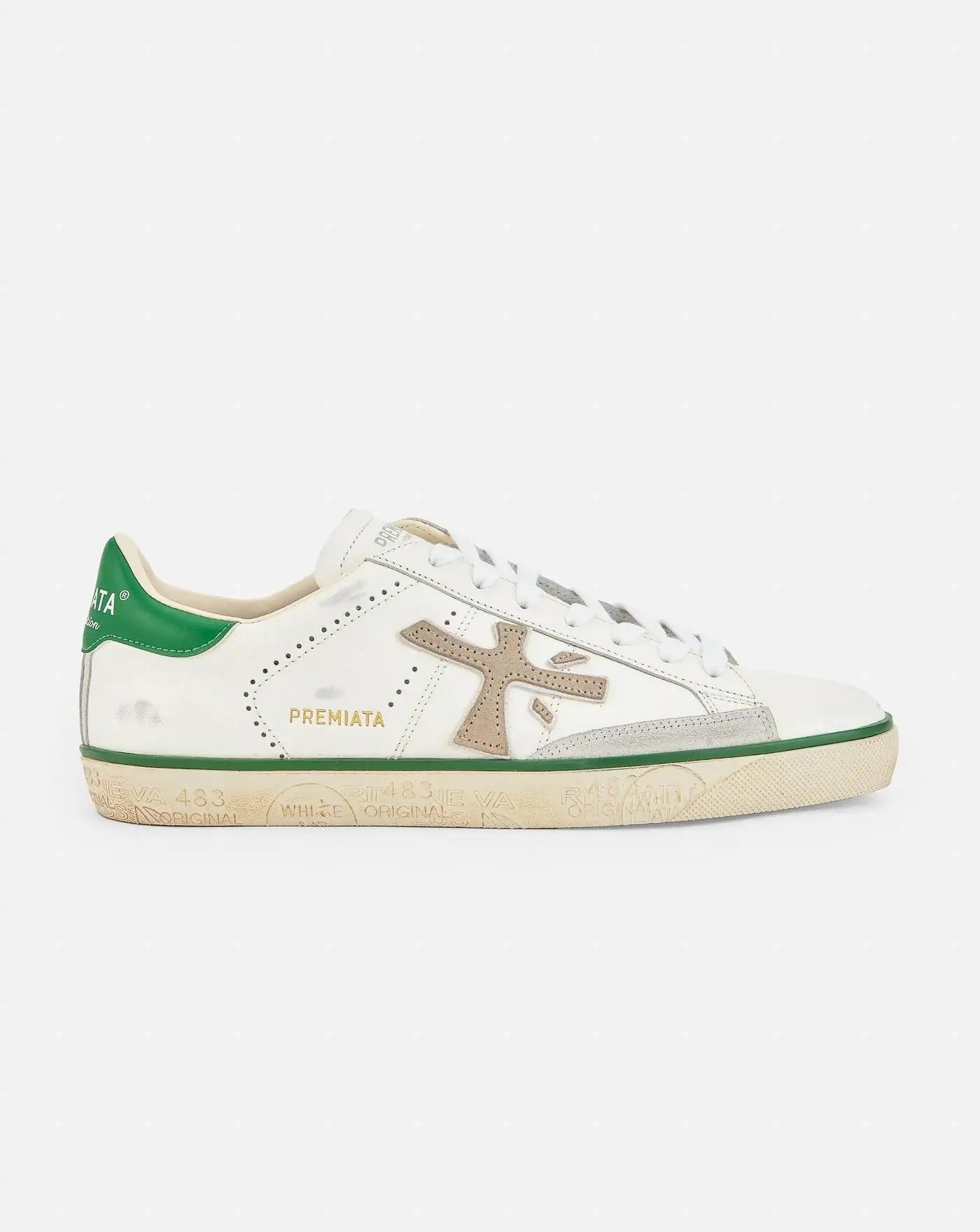 Zapatillas Premiata Steven 6645 STEVEN VAR 6645 WHITE/GREEN PREMIATA 