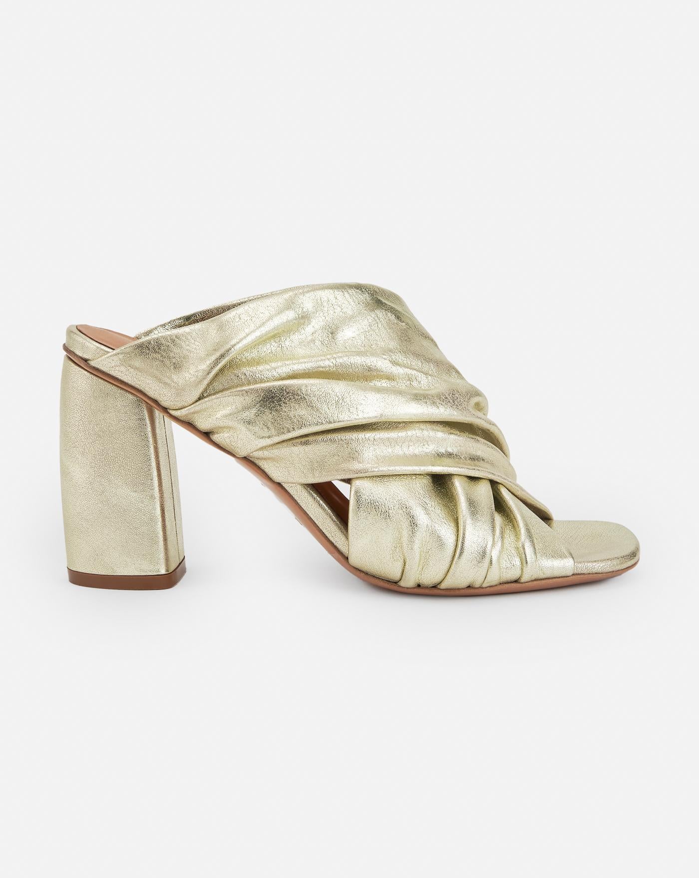 Zapatos Forte Forte Heeled Laminated Leather 13704 SILVER FORTE FORTE 