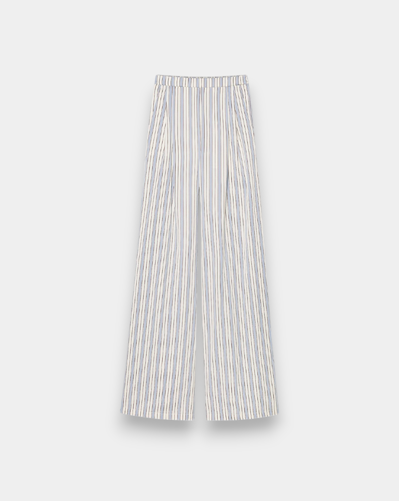 Pantalon Forte Forte Pinstriped Straight Pants 14822 5047 FORTE FORTE 