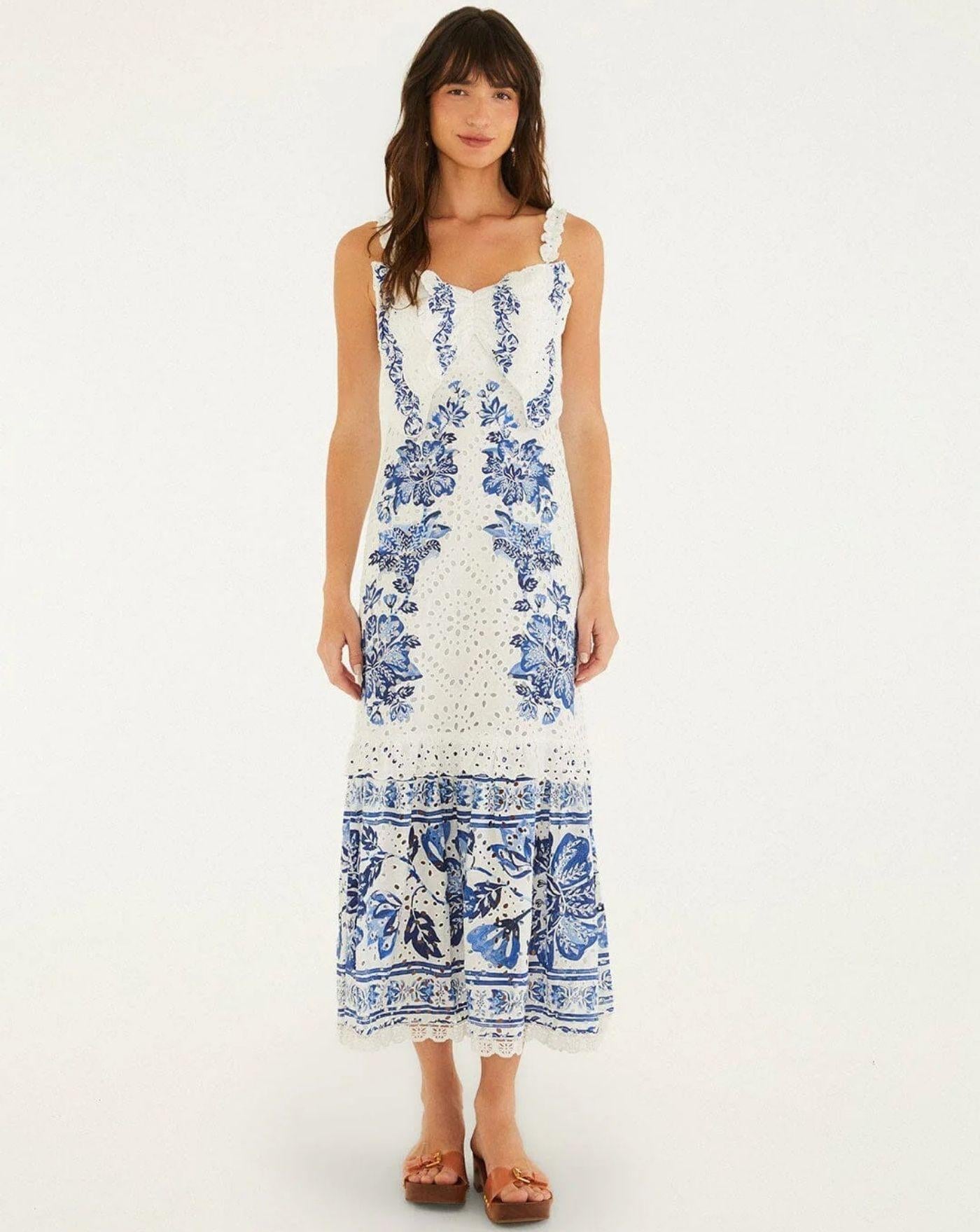Vestido Farm Rio Beautiful Nature Off-white 355530 OFF WHITE FARM RIO 