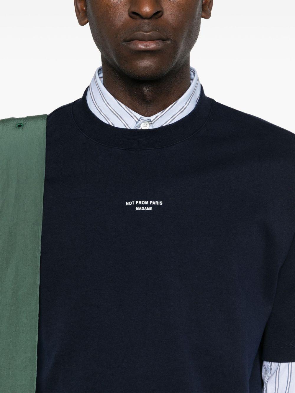 Camiseta Drole de Monsieur Le T-Shirt Slogan Classique TS202  CO002 NY DROLE DE MONSIEUR 