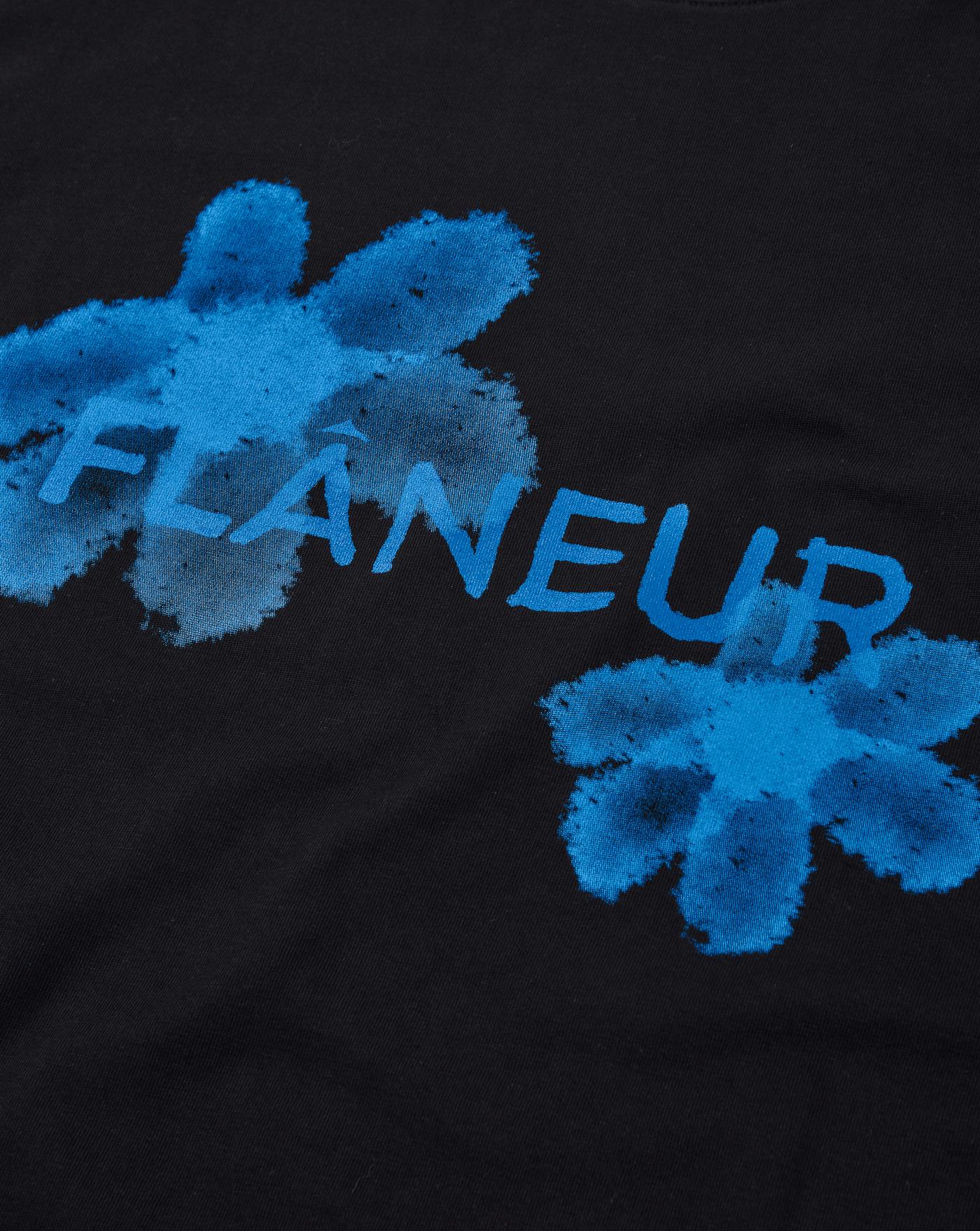 Camiseta Flâneur Floral Watercolor F13030 BLACK FLANEUR 