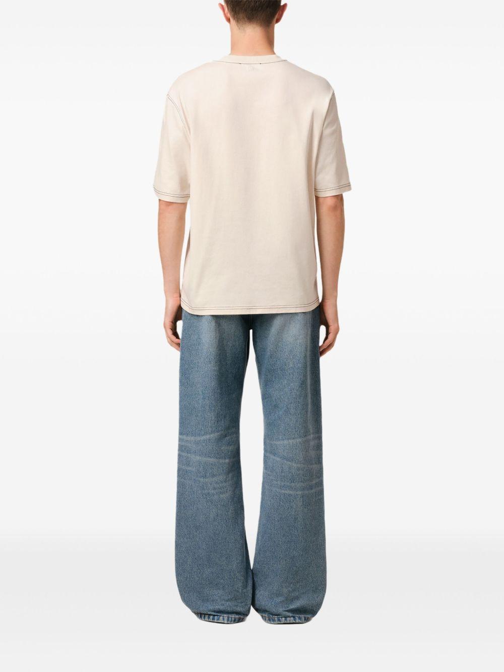 Camiseta Ami Paris Logo HTS029JE0118 136 AMI PARIS 