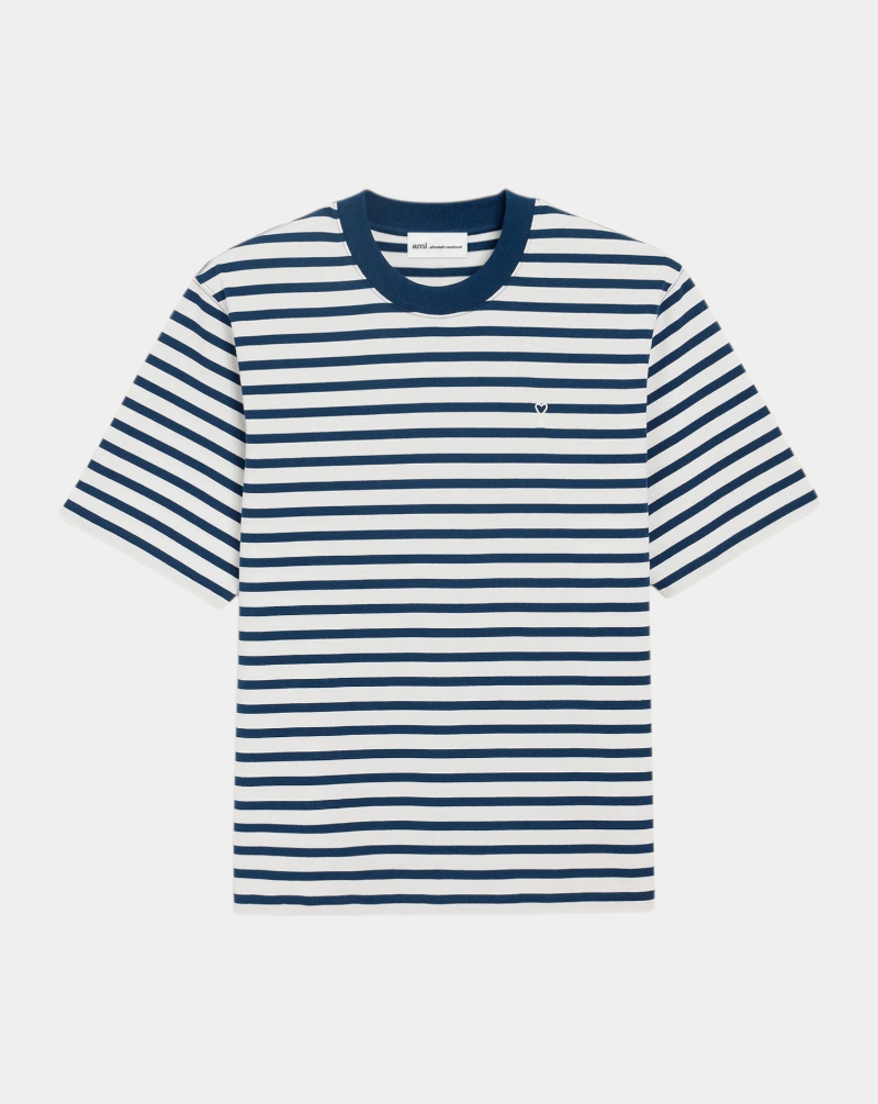 Camiseta Ami Paris Mariniere UTS374JE0210 A044 AMI PARIS 