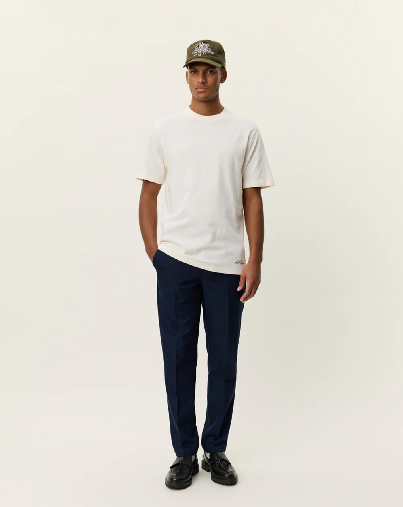 Camiseta Les Deux Ben artist t-shirt 1001565 211EGGNOG WHITE LES DEUX 