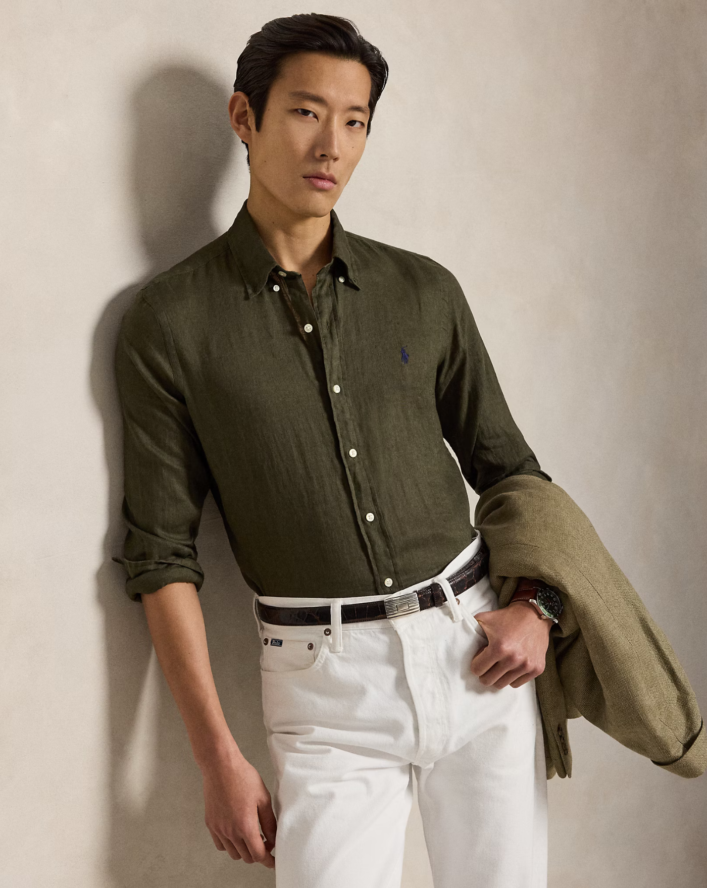 Camisa Polo Ralph Lauren Linen 710966294508 ARMADILLO POLO RALPH LAUREN 