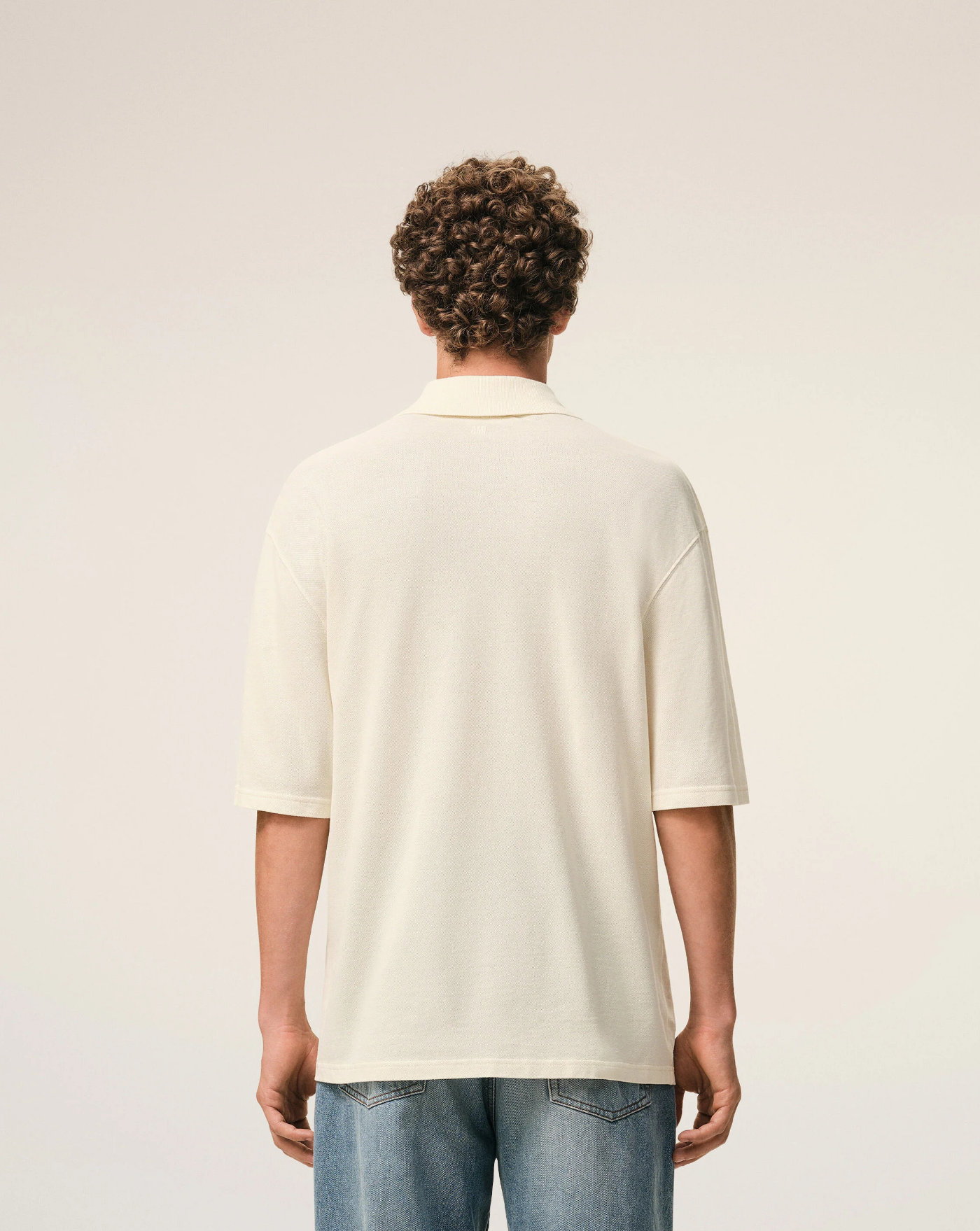 Polo Ami Paris Knitted Patch UPL428JE0221 136 AMI PARIS 