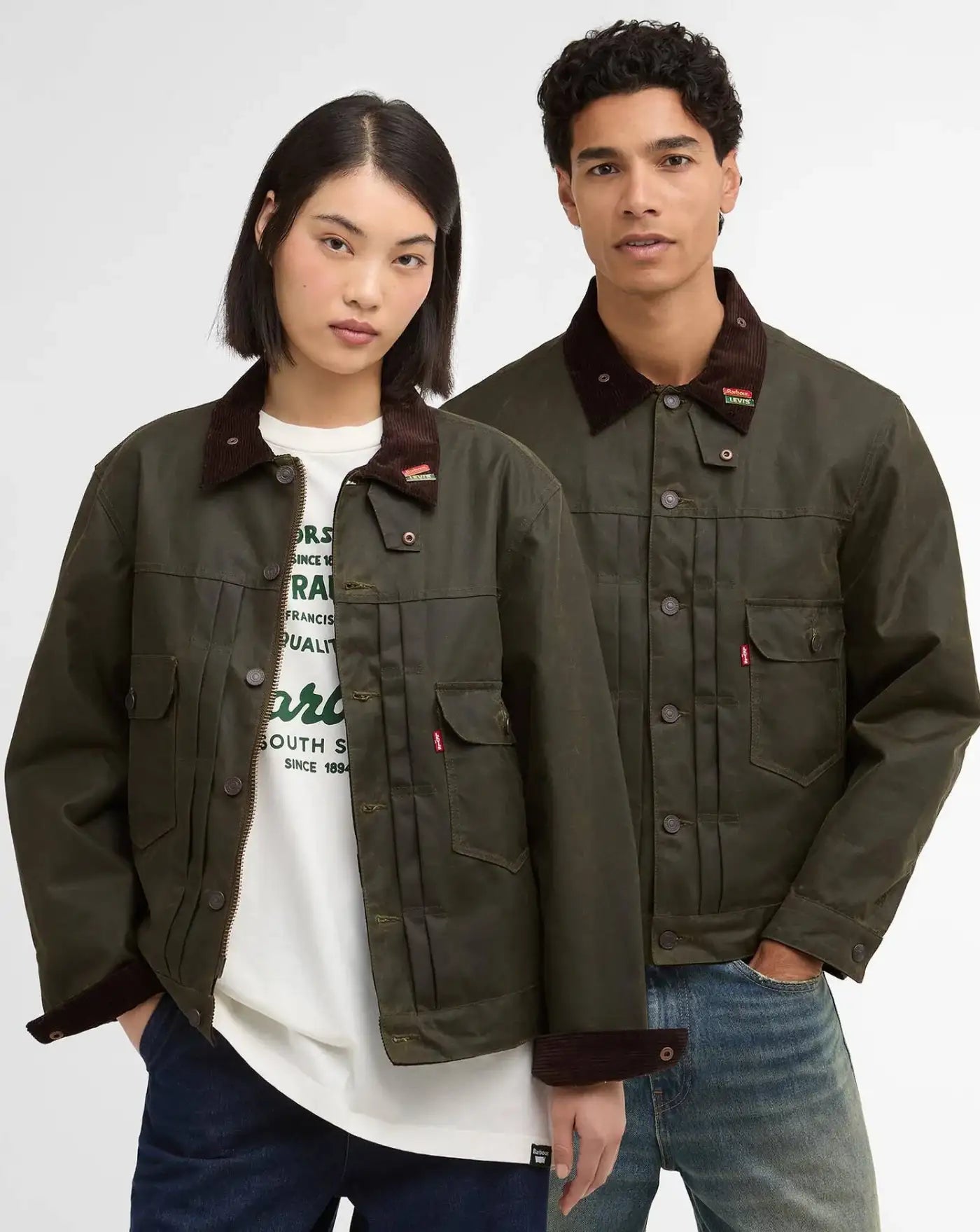 Chaqueta Barbour x Levi's Type II Waxed Jacket MWX2522OL 51 BARBOUR 