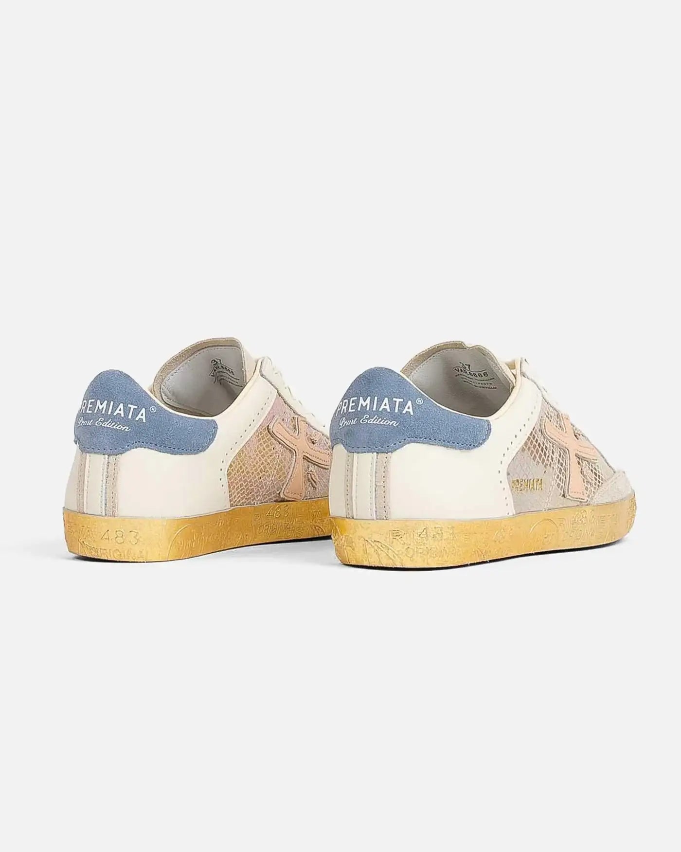 Zapatillas Premiata Stevend Var 6666 STEVEND VAR 6666 BEIGE/BLUE PREMIATA 