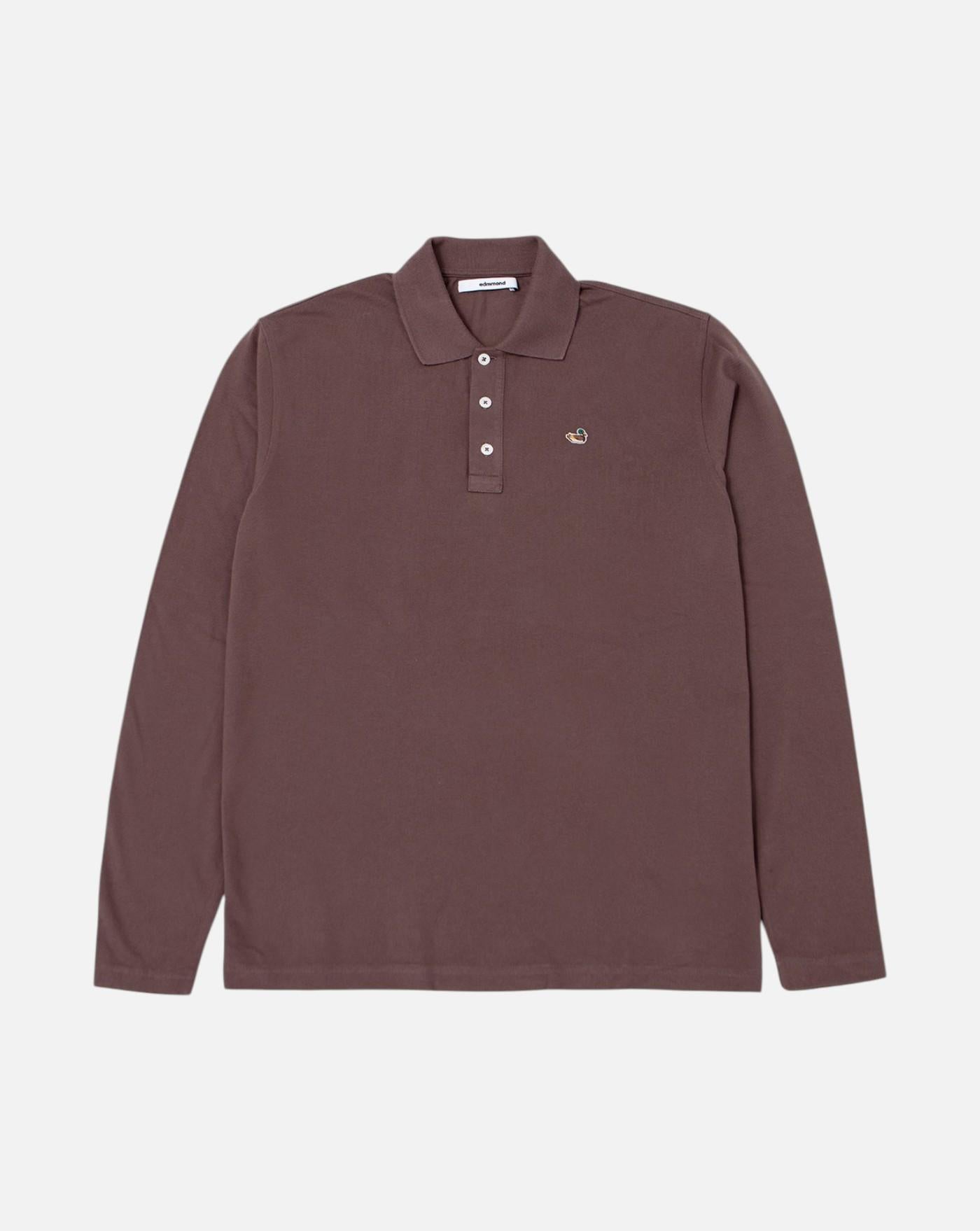 Polo Edmmond Duck LS 3262001790 PLAIN CHOCOLATE EDMMOND 