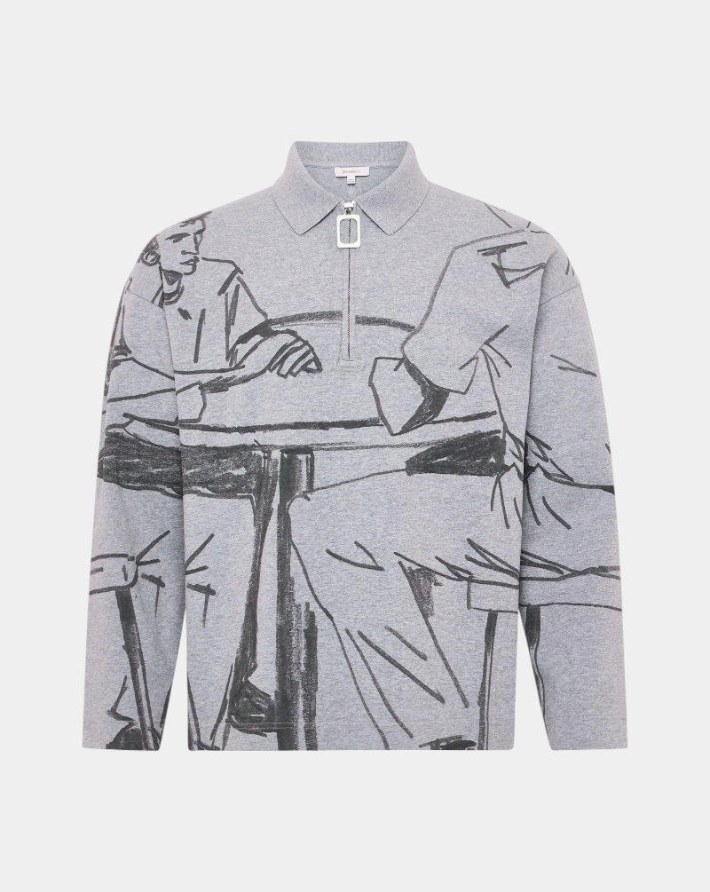 Polo Jw Anderson Printed Rugby JO0274PG1755 945 JW ANDERSON 