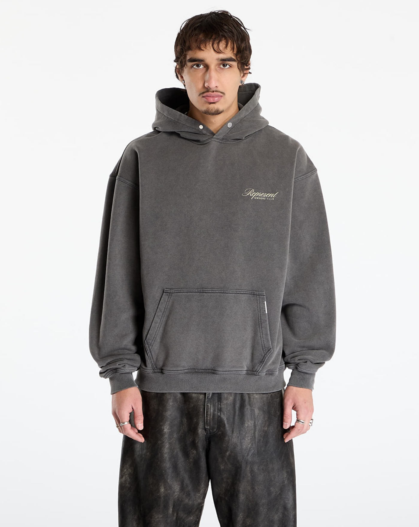Sudadera Represent Owners Club Script Hoodie OCM41200 47VINTAGE GREY REPRESENT 