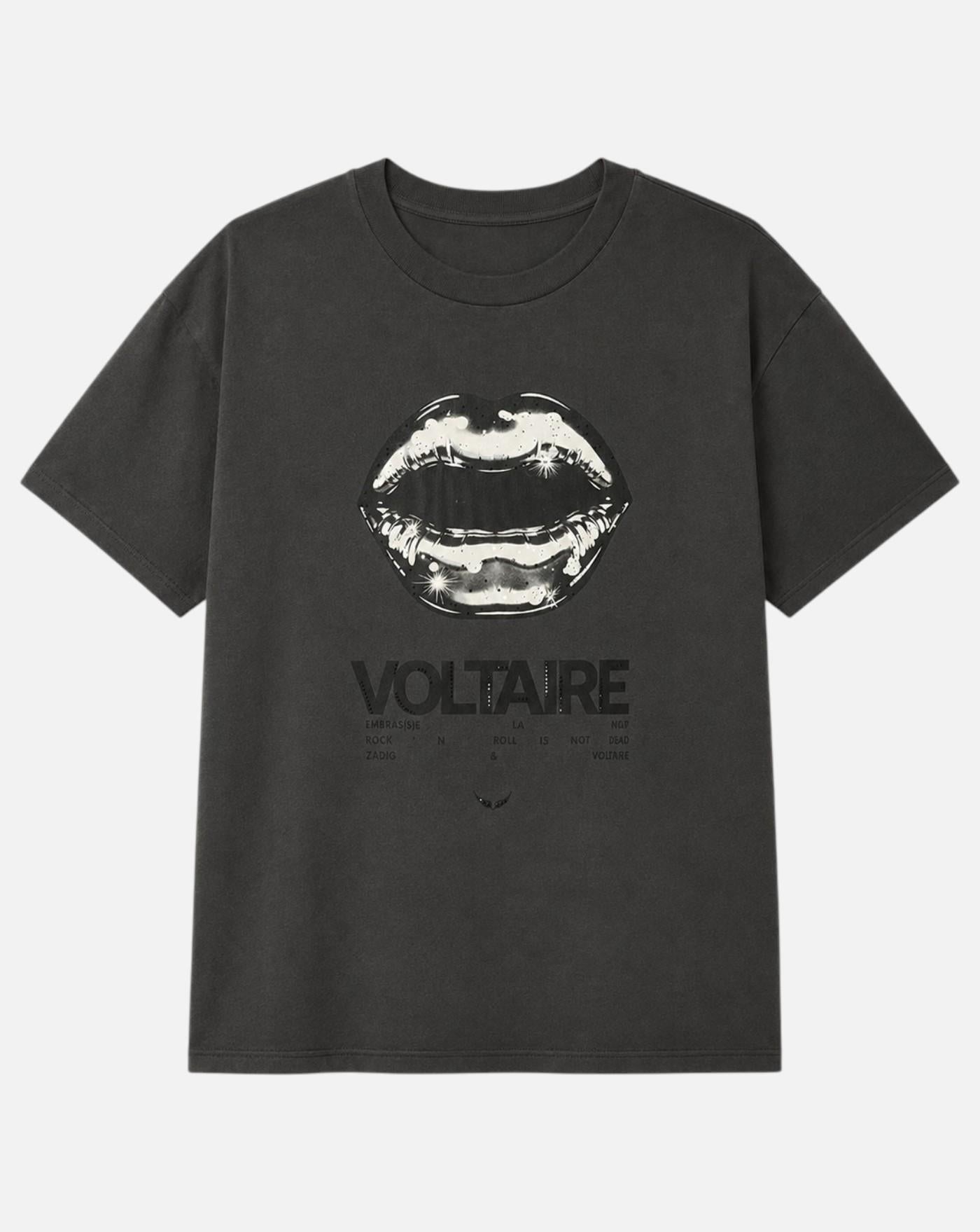 Camiseta Zadig & Voltaire Tommer HC Tour Lips Strass JWTS02925 9 ZADIG & VOLTAIRE 