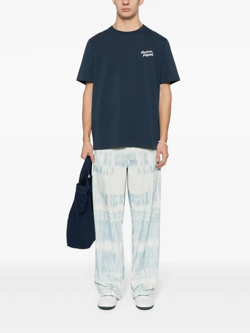 Camiseta Maison Kitsune Handwriting OM00123KJ0119 P476 MAISON KITSUNE 