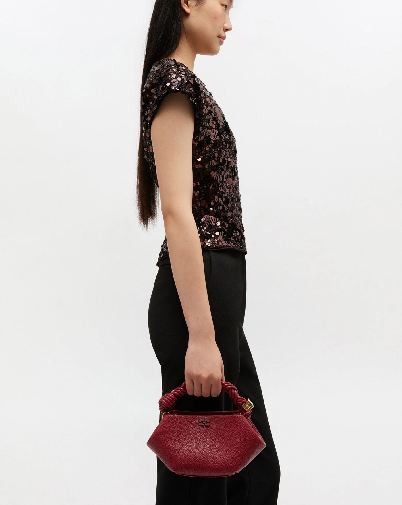 Bolso Ganni Bou Mini Grained B2100146 09F GANNI 