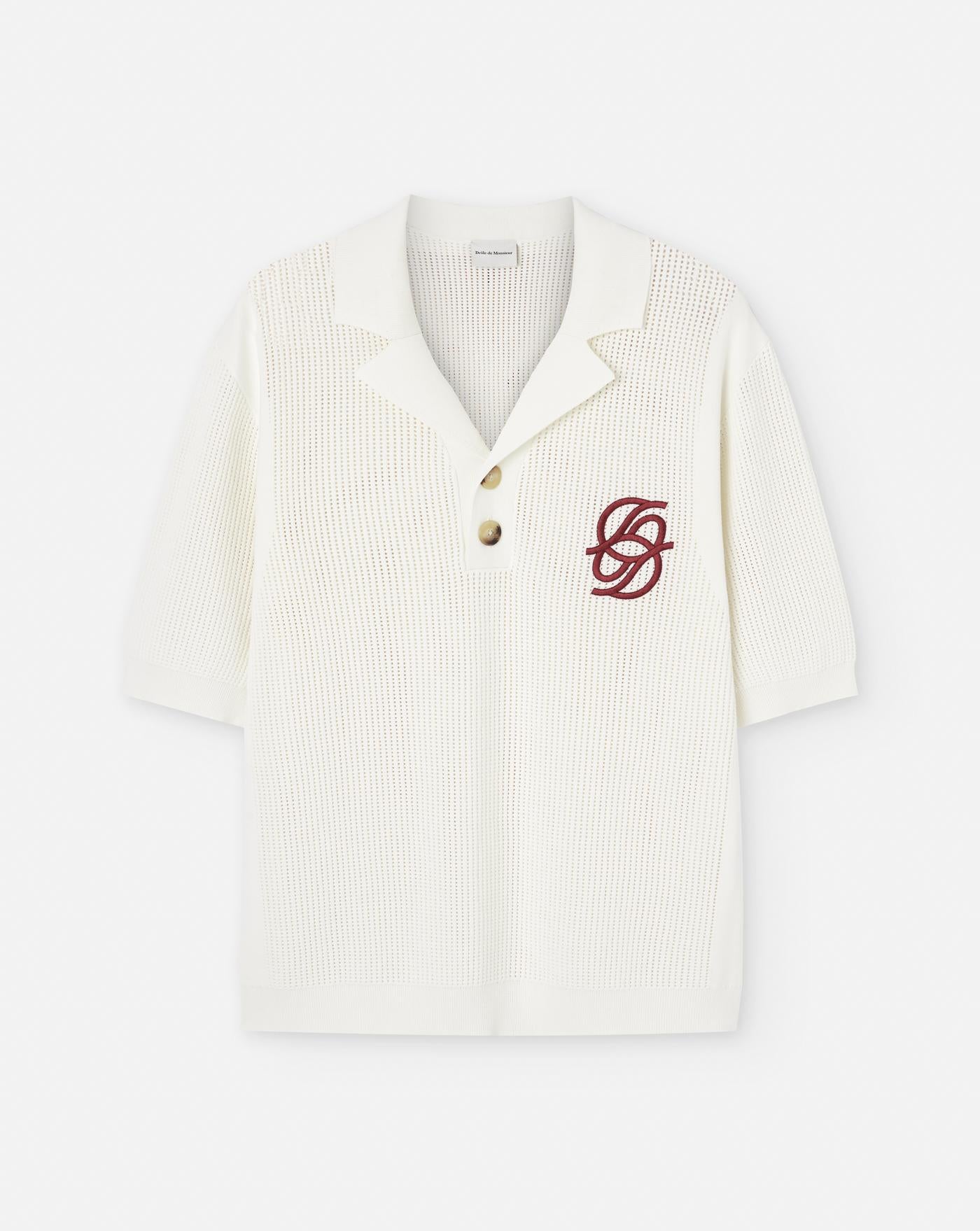 Polo Drole de Monsieur Le Polo Maille Monograme PO171 CO207 CM DROLE DE MONSIEUR 