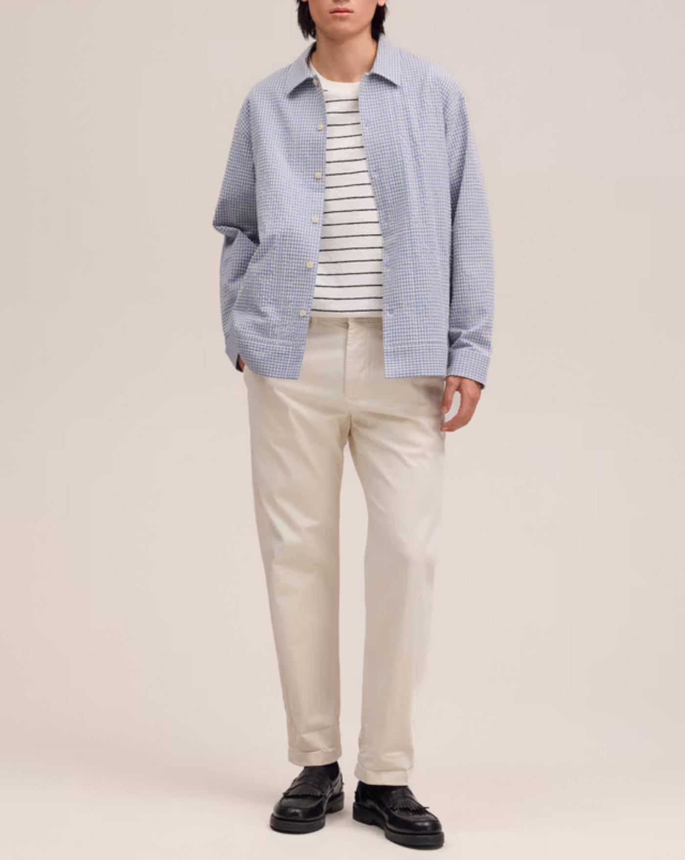 Pantalon NN.07 Adan 2521923160 016 IVORY, L32 NN. 07 