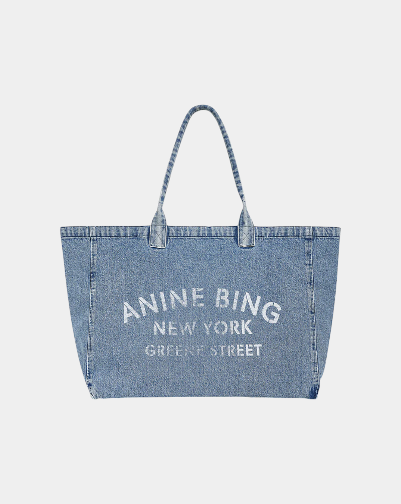 Bolso Anine Bing Leo Denim Tote A1311857WHD59 BLUE ANINE BING 