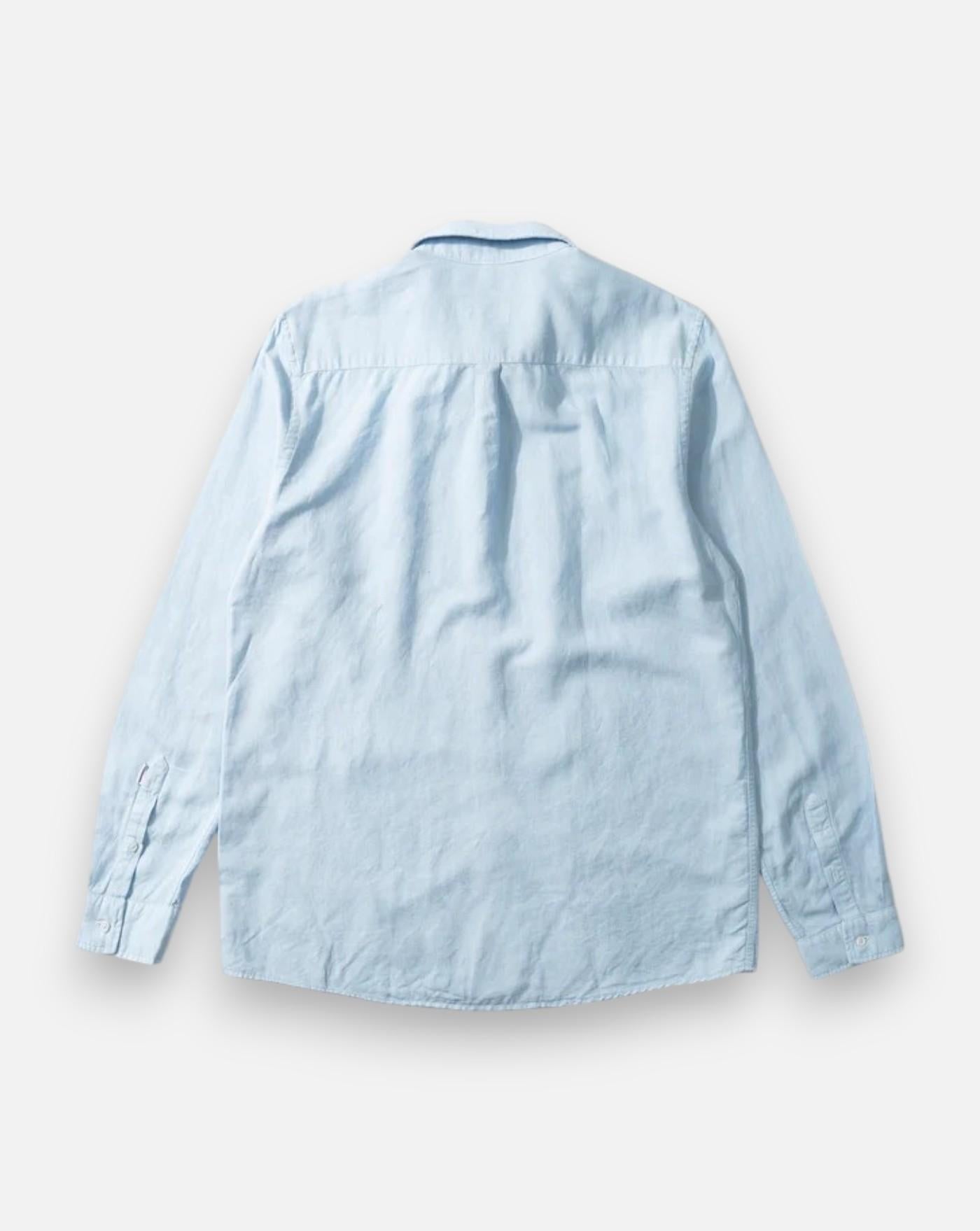 Camisa Edmmond Linen shirt light blue 1261005500 PLAIN LIGHT BLUE EDMMOND 