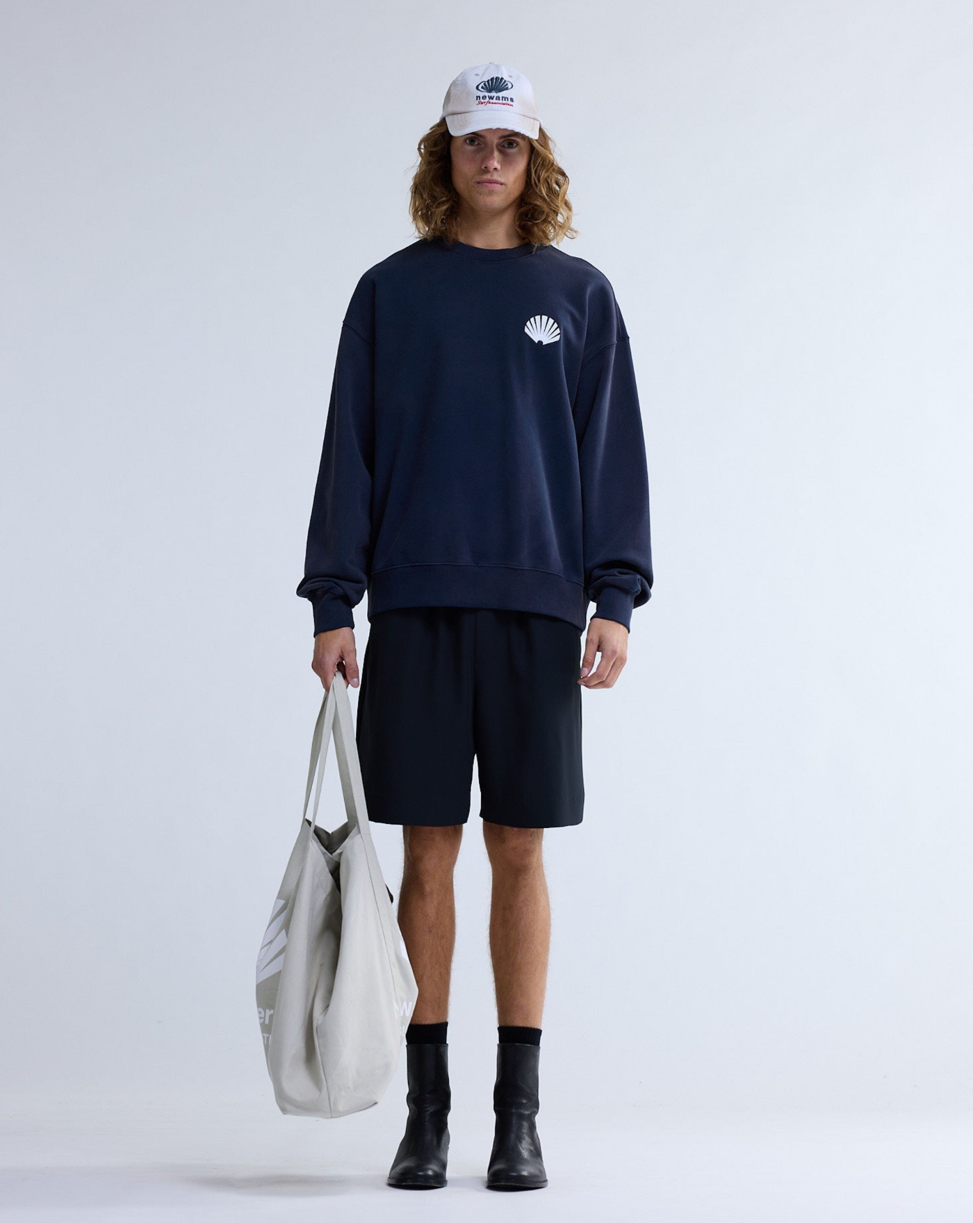 Sudadera New Amsterdam Logo Crew ecj 2601116001 NAVY NEW AMSTERDAM 