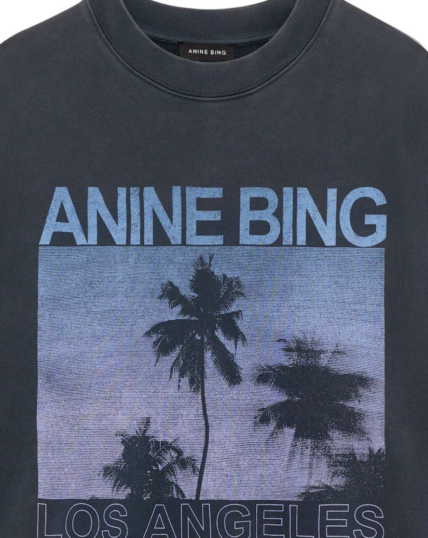 Sudadera Anine Bing Miles Sweatshirt Palms A0812381WHG1 WASHED GREY ANINE BING 