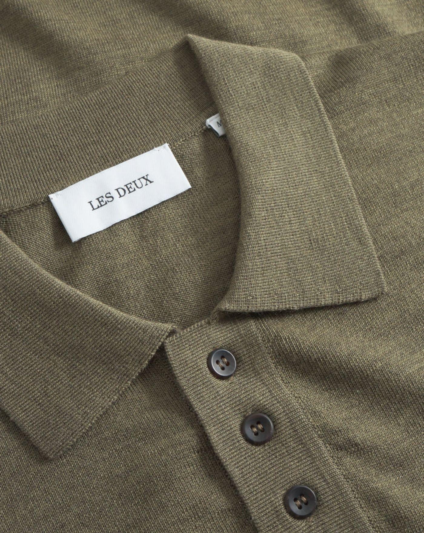 Jersey Les Deux Greyson Merino Polo Knit 1000407 537 LES DEUX 