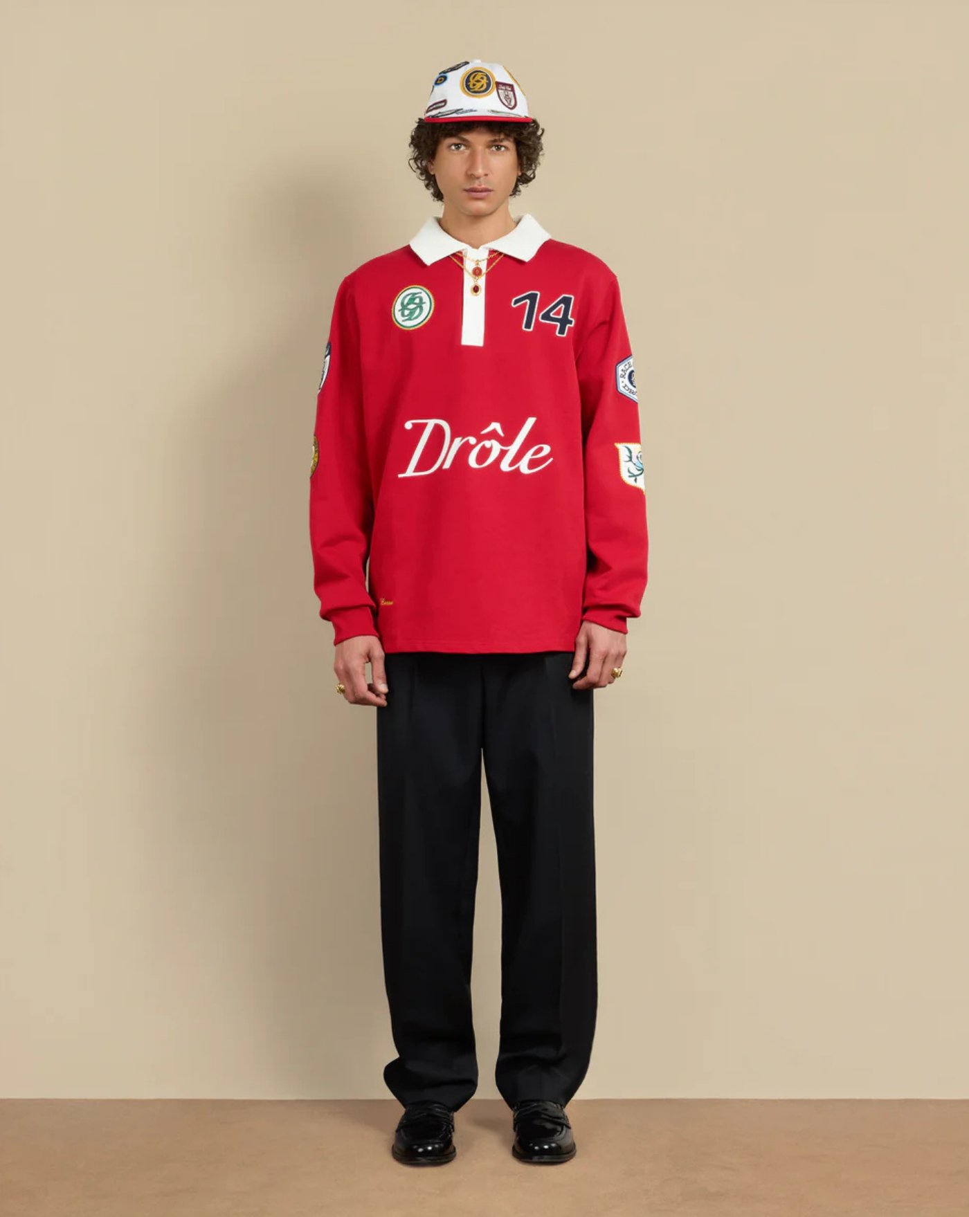 Polo Drole de Monsieur Le Polo Racing PL158 CO127 RD DROLE DE MONSIEUR 