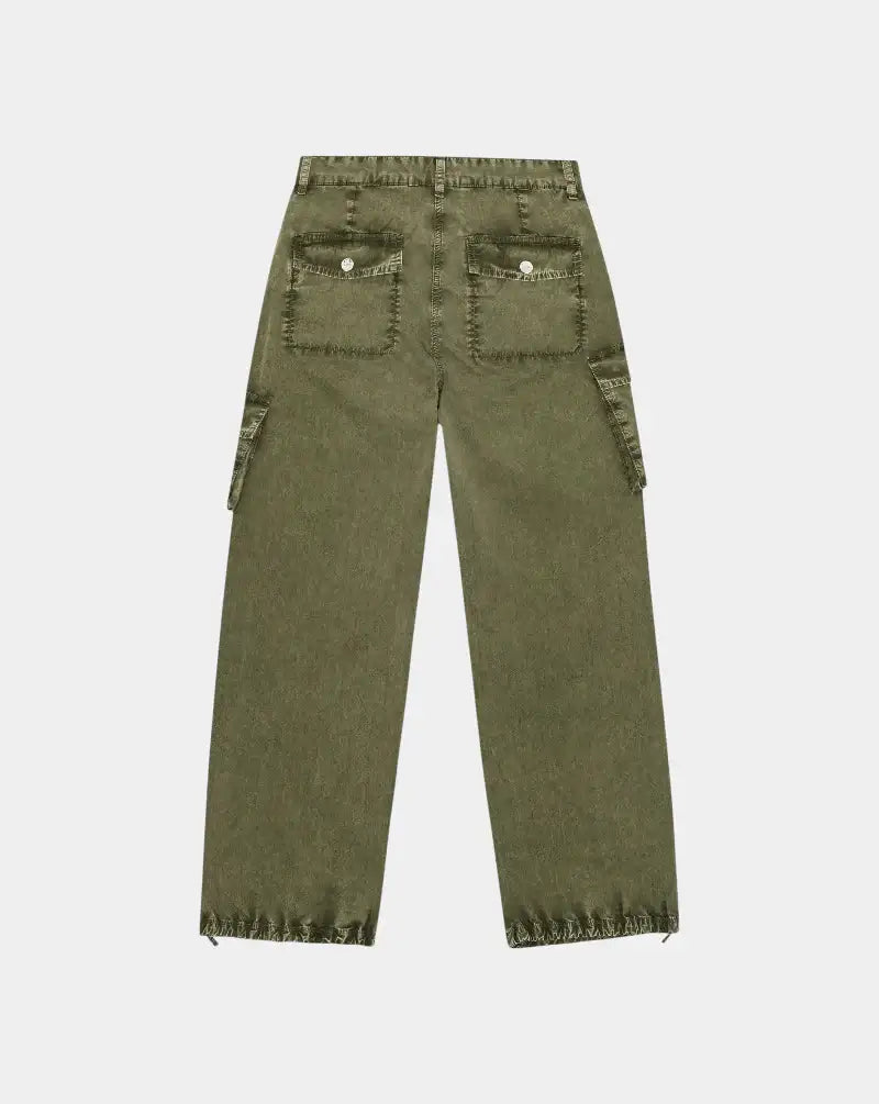 Pantalon Ganni Washed Cotton Twill Pants W0754 861 GANNI 