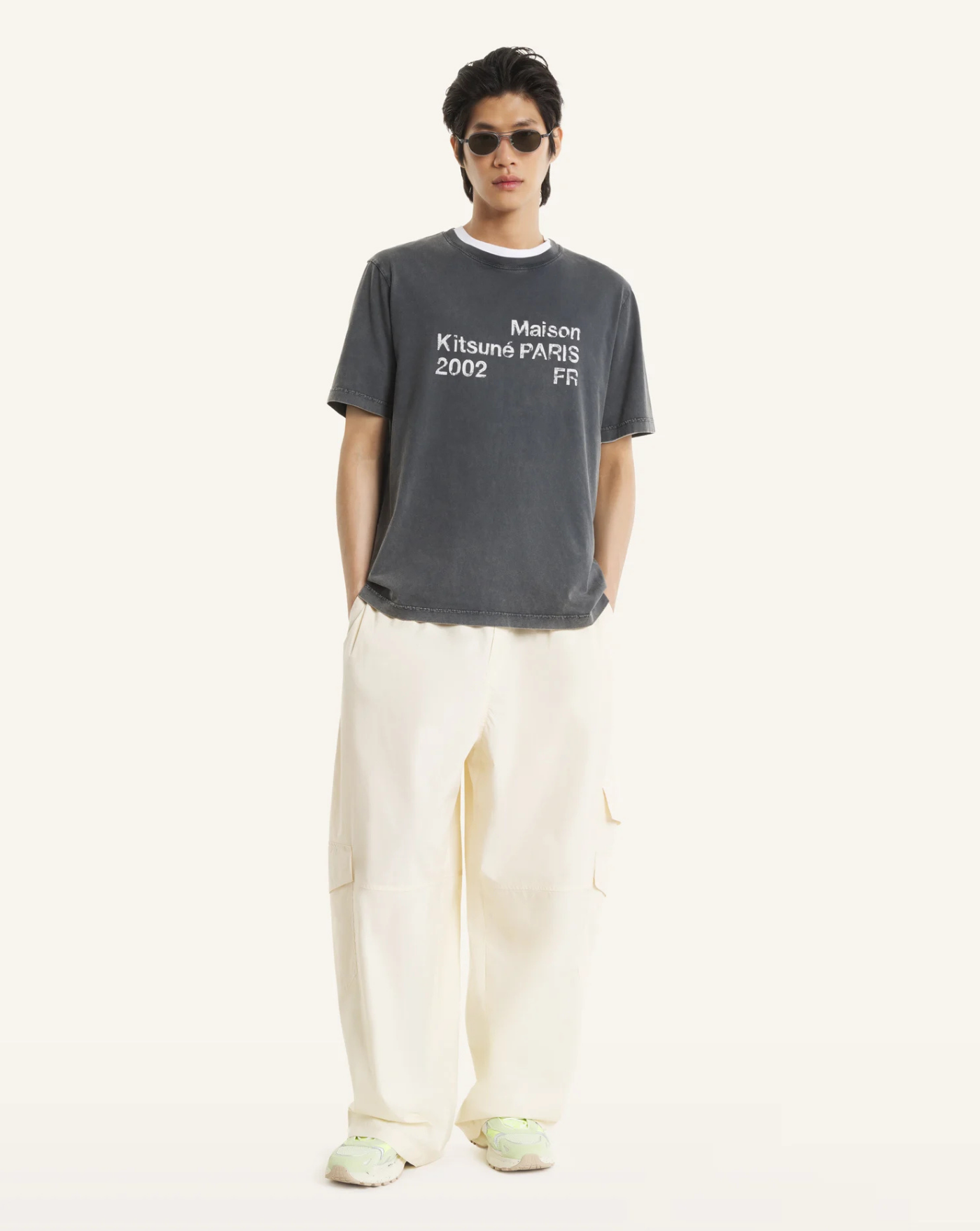 Camiseta Maison Kitsune 2002 Fades PM00124KJ7036 0519 MAISON KITSUNE 