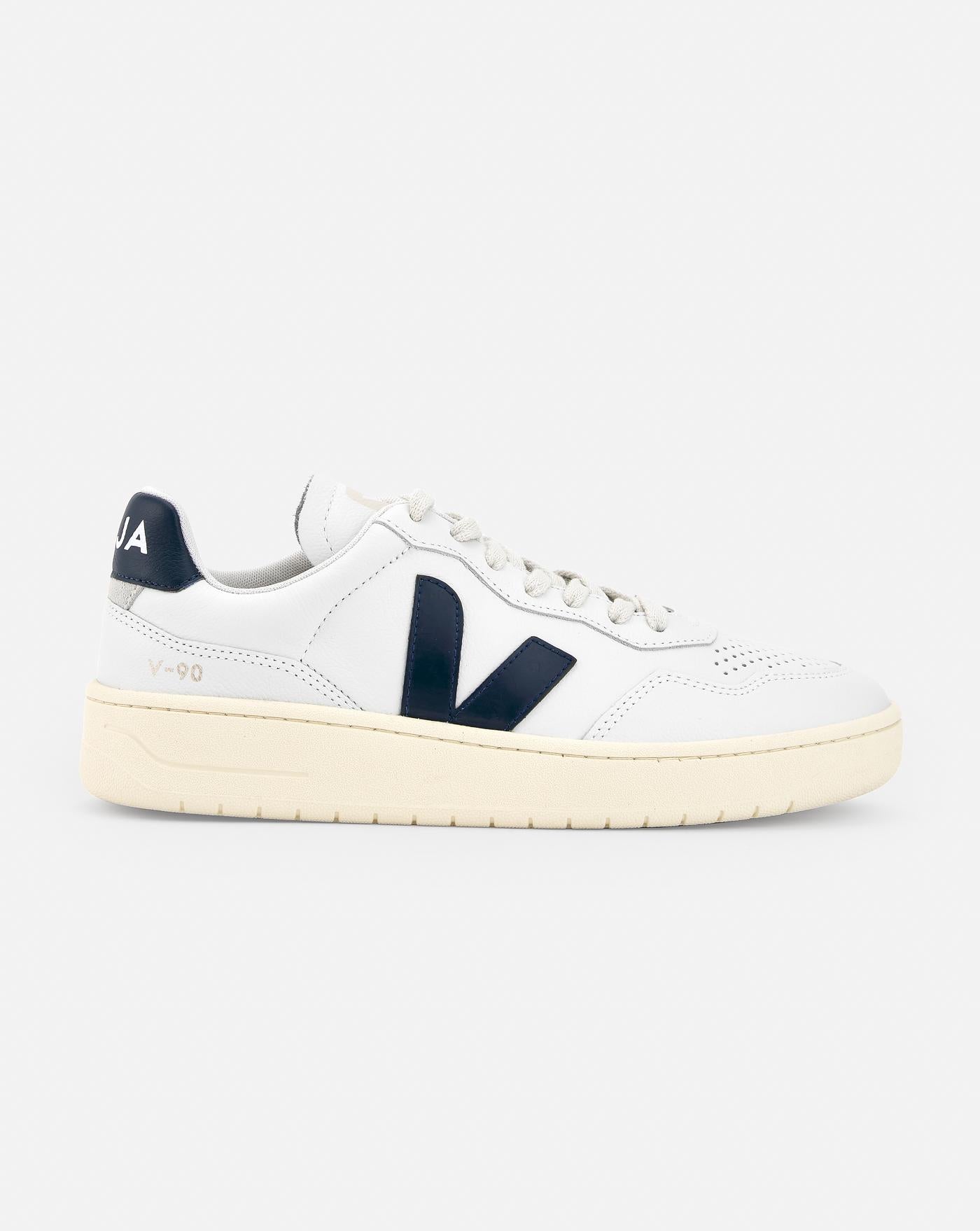 Zapatillas Veja V-90 O.T Leather Extra White Nautico VD2003656B EXTRA-WHITE-NAUTICO VEJA 