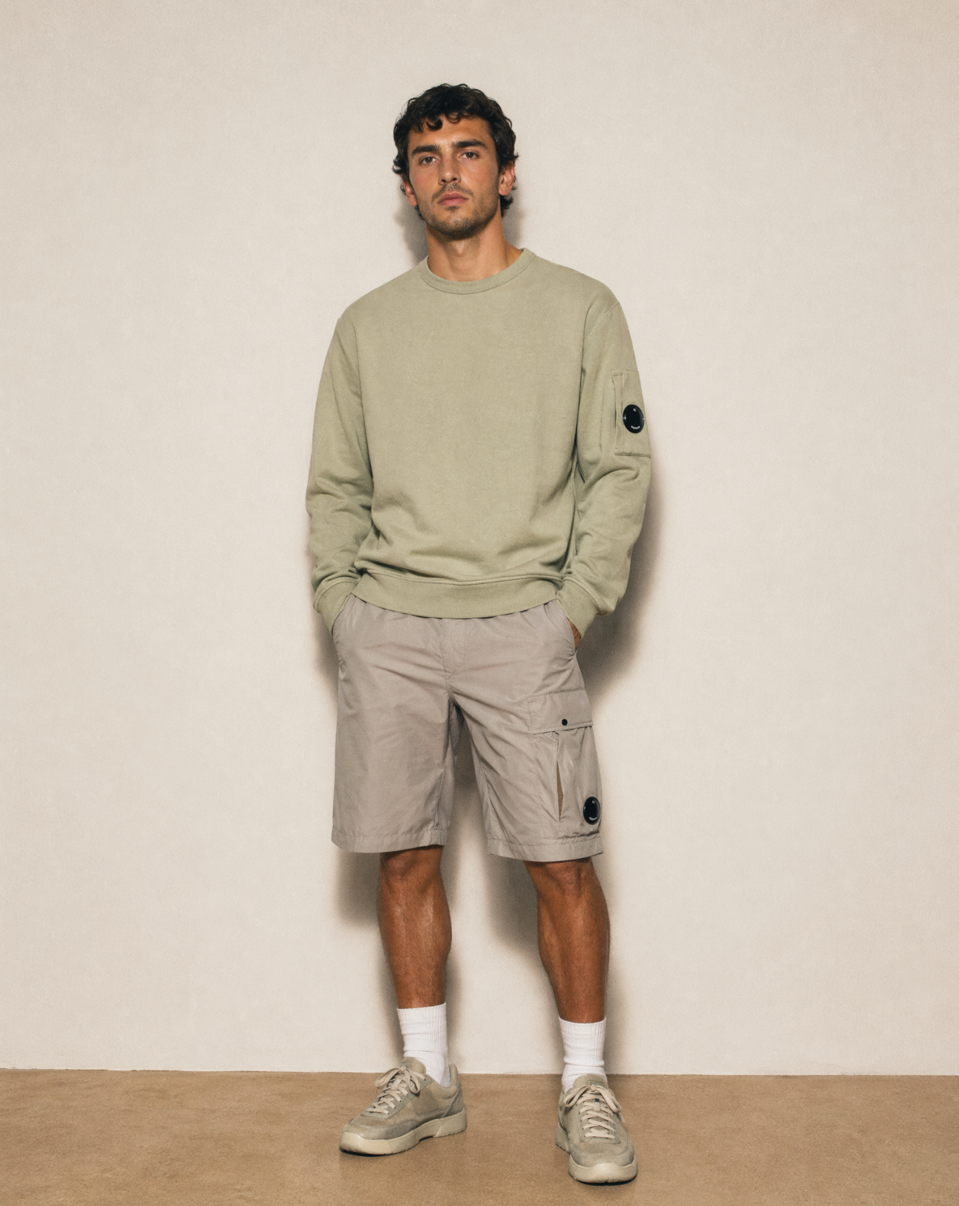 Bermuda C.P. Company Cargo Shorts 20CMBE254A006439G 610 MOSS GRAY C.P. COMPANY 