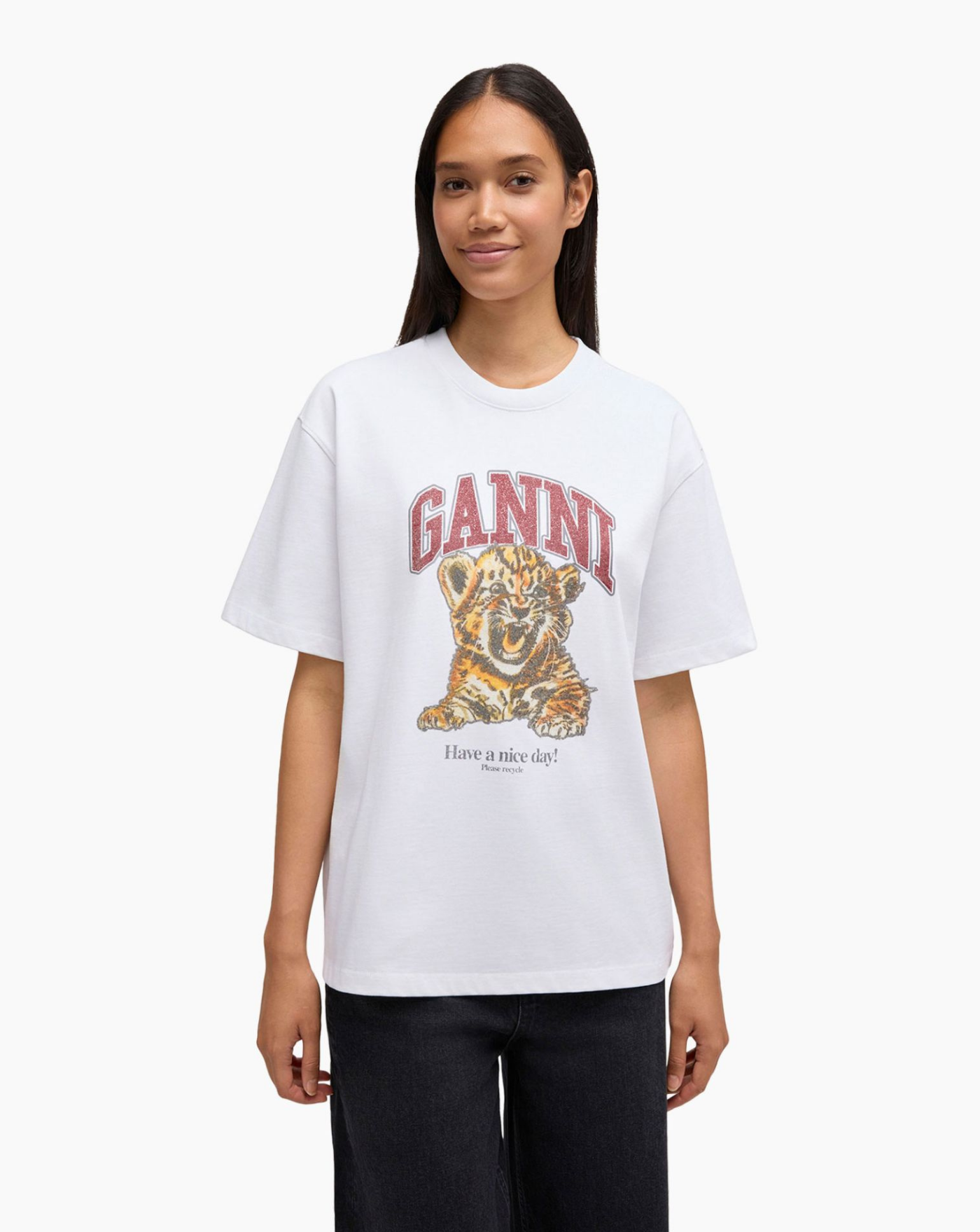 Camiseta Ganni Baby Tiger A1050060 151 GANNI 