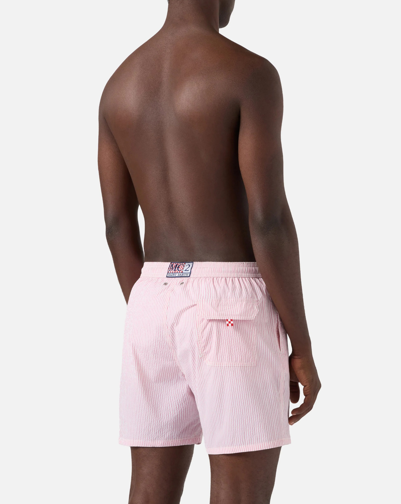 Bañador Mc2 Saint Barth Patmos Seersucker Stripes PATM001 01705L 21 L EMB MC2 SAINT BARTH 