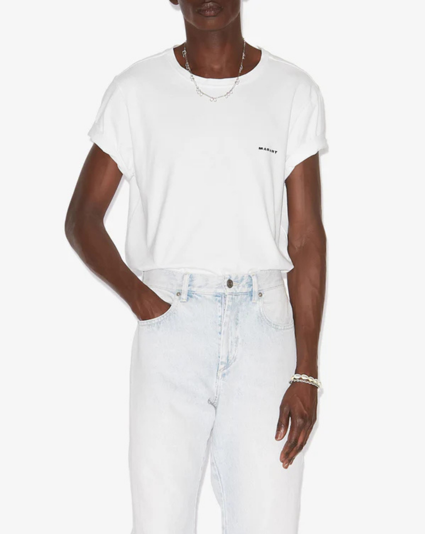 Camiseta Isabel Marant Zafferh TS0047HA B3N13H 20WH ISABEL MARANT 