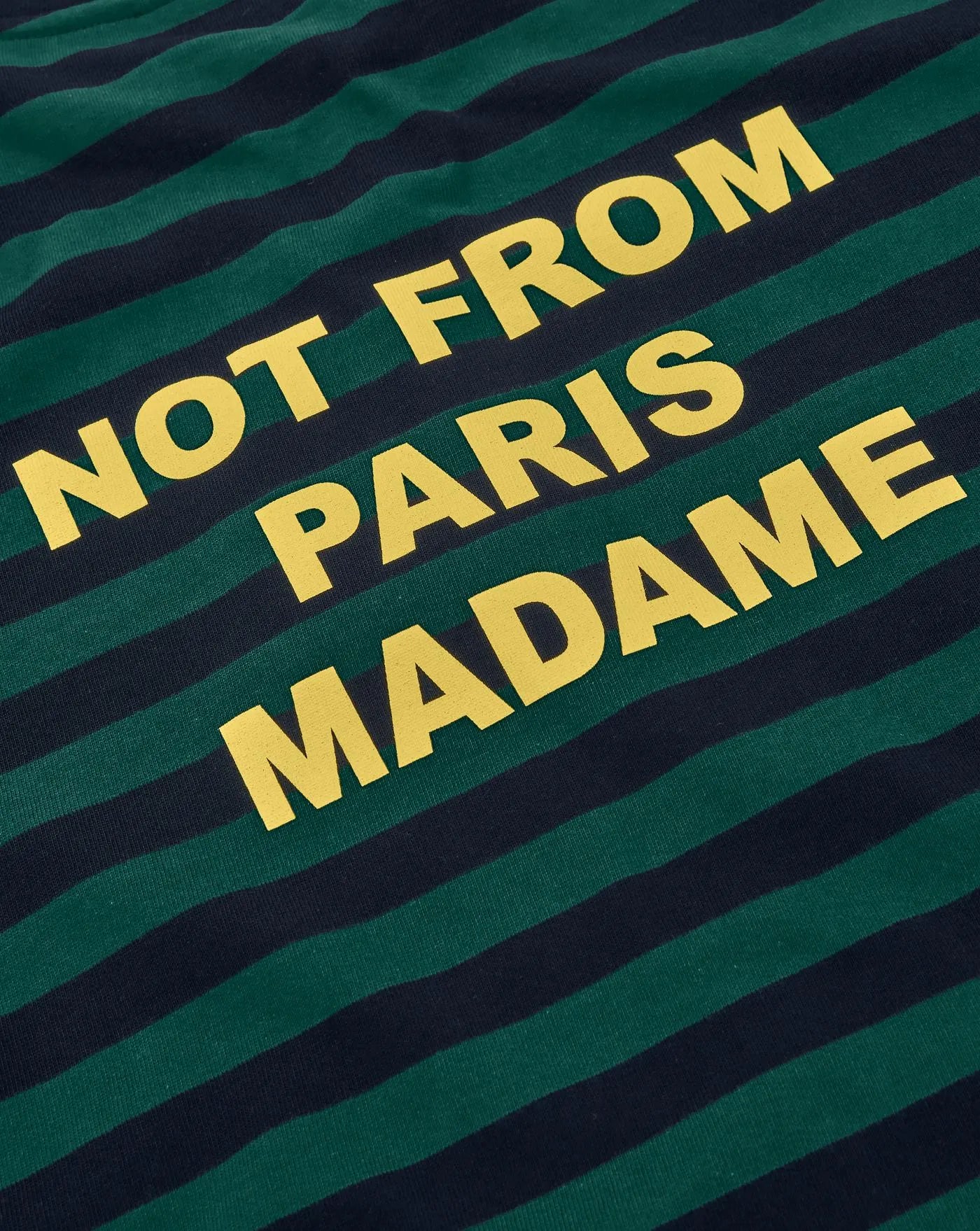 Camiseta Drole de Monsieur Le T-shirt Slogan Rayè TS224 CO135 NAVY DROLE DE MONSIEUR 