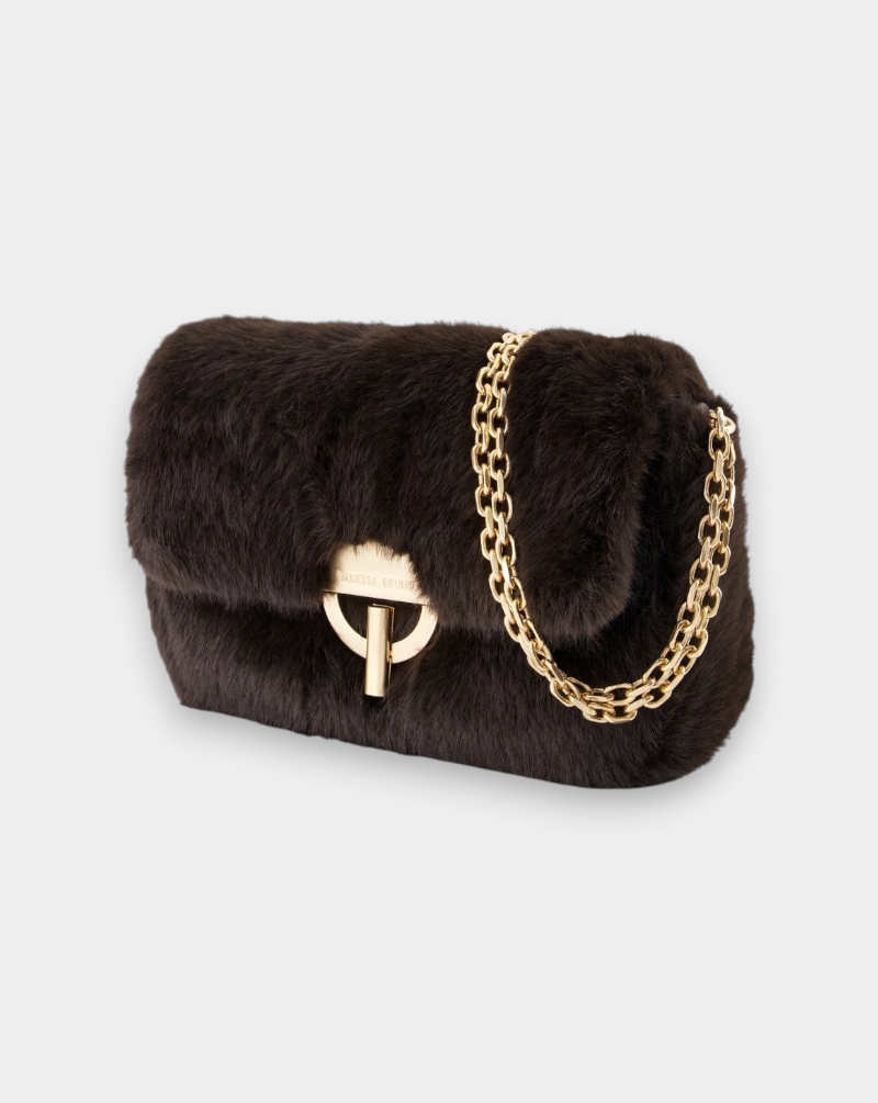 Bolso Vanessa Bruno Moon Moyen Handbag 5HVE30 V40533CHOCOLATE VANESSA BRUNO 