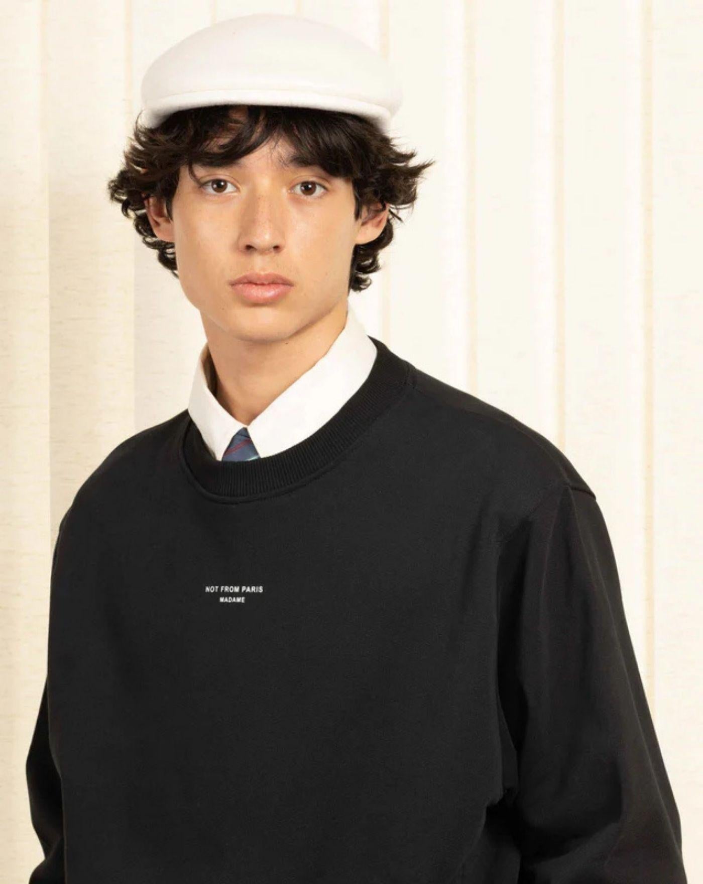 Sudadera Drole de Monsieur Classic Slogan Sweatshirt PERM SW148 CO127 BL DROLE DE MONSIEUR 