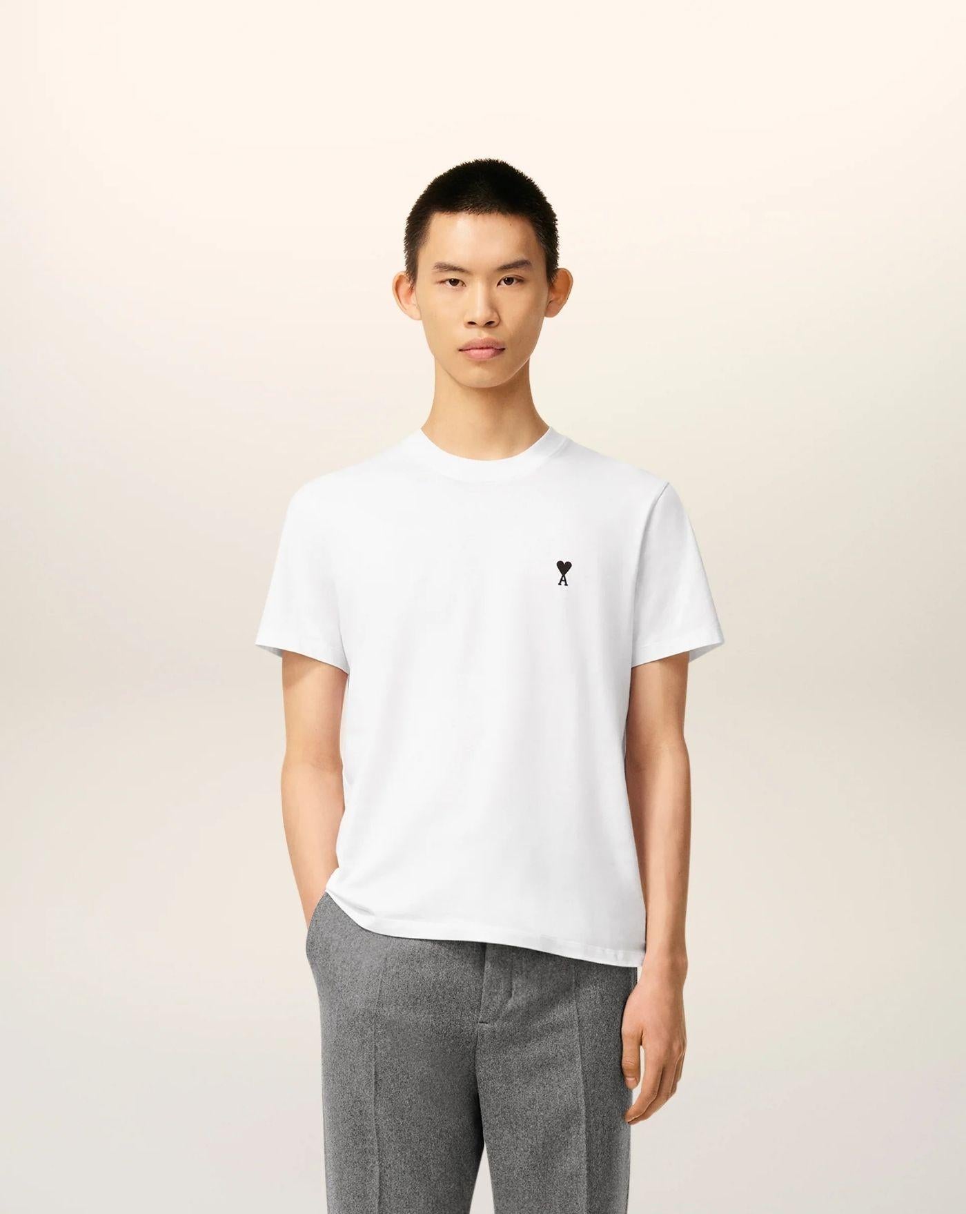 Camiseta Ami Paris Ami de Coeur HTS346724 100 AMI PARIS 