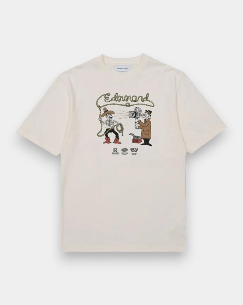 Camiseta Edmmond Western WESTERN PLAIN WHITEWHITE EDMMOND 
