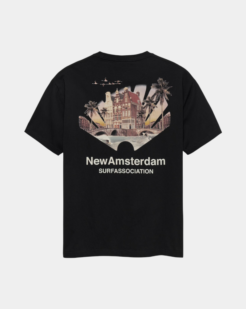 Camiseta New Amsterdam Tropical Tee 2601074002 BLACK NEW AMSTERDAM 