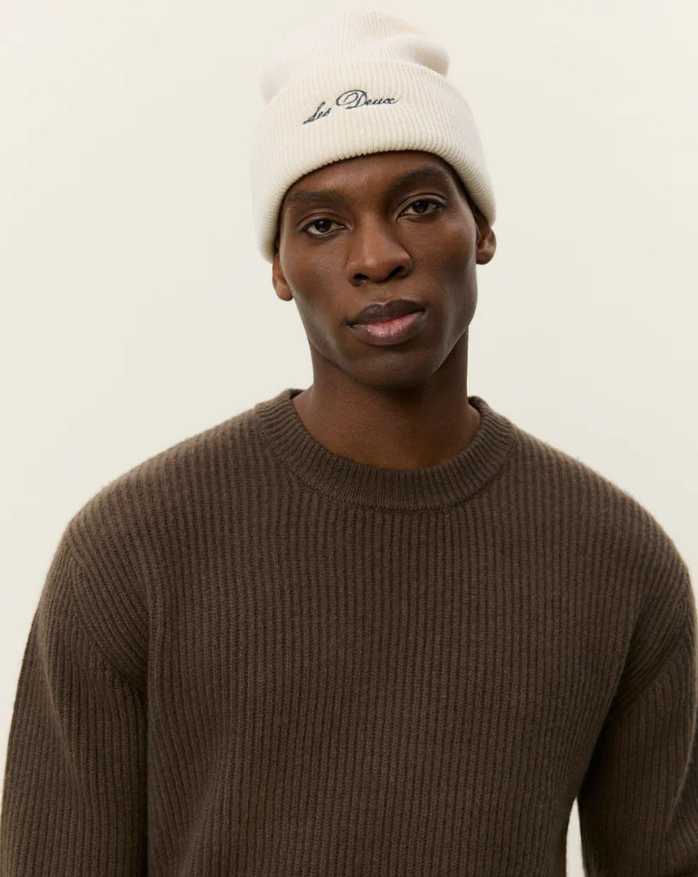 Jersey Les Deux Eddie Wool Rib Crewneck Knit 1000471 826 LES DEUX 