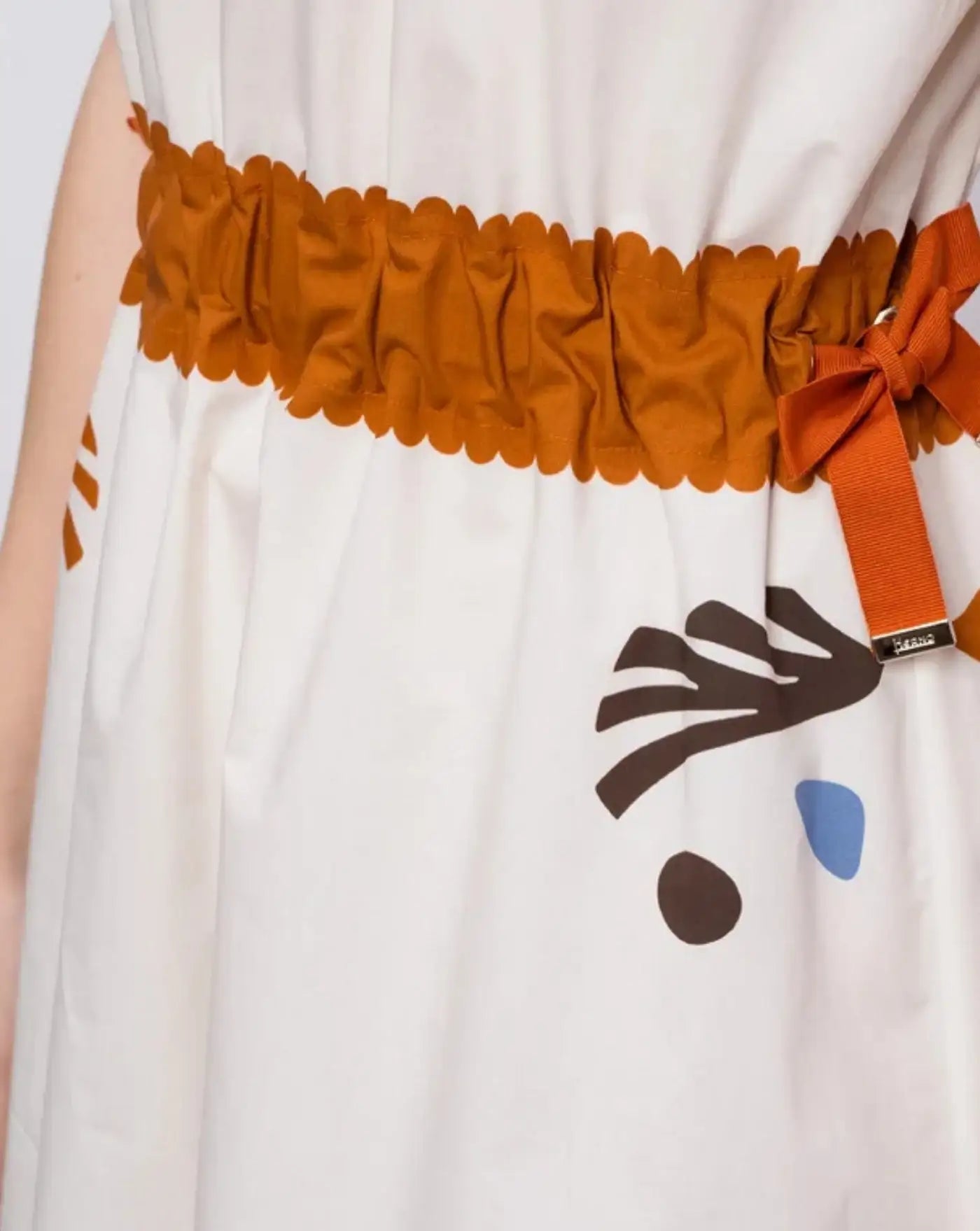 Vestido Herno Printed Belted Maxi Dress AB000080D 133209999 HERNO 