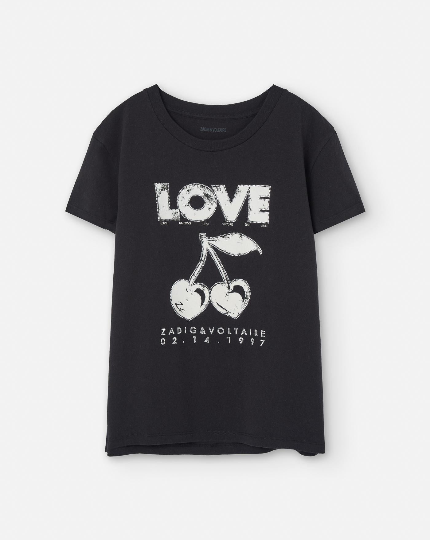 Camiseta Zadig & Voltaire Concert Cherry Love JWTS02684 BLACK ZADIG & VOLTAIRE 