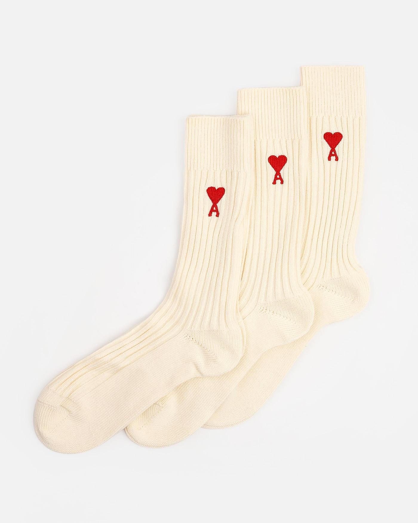 Calcetines Ami Paris Pack 3 Ami de Coeur USC003 379 150 AMI PARIS 