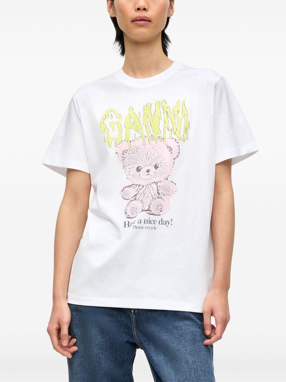 Camiseta Ganni Teddy T4289 151 GANNI 