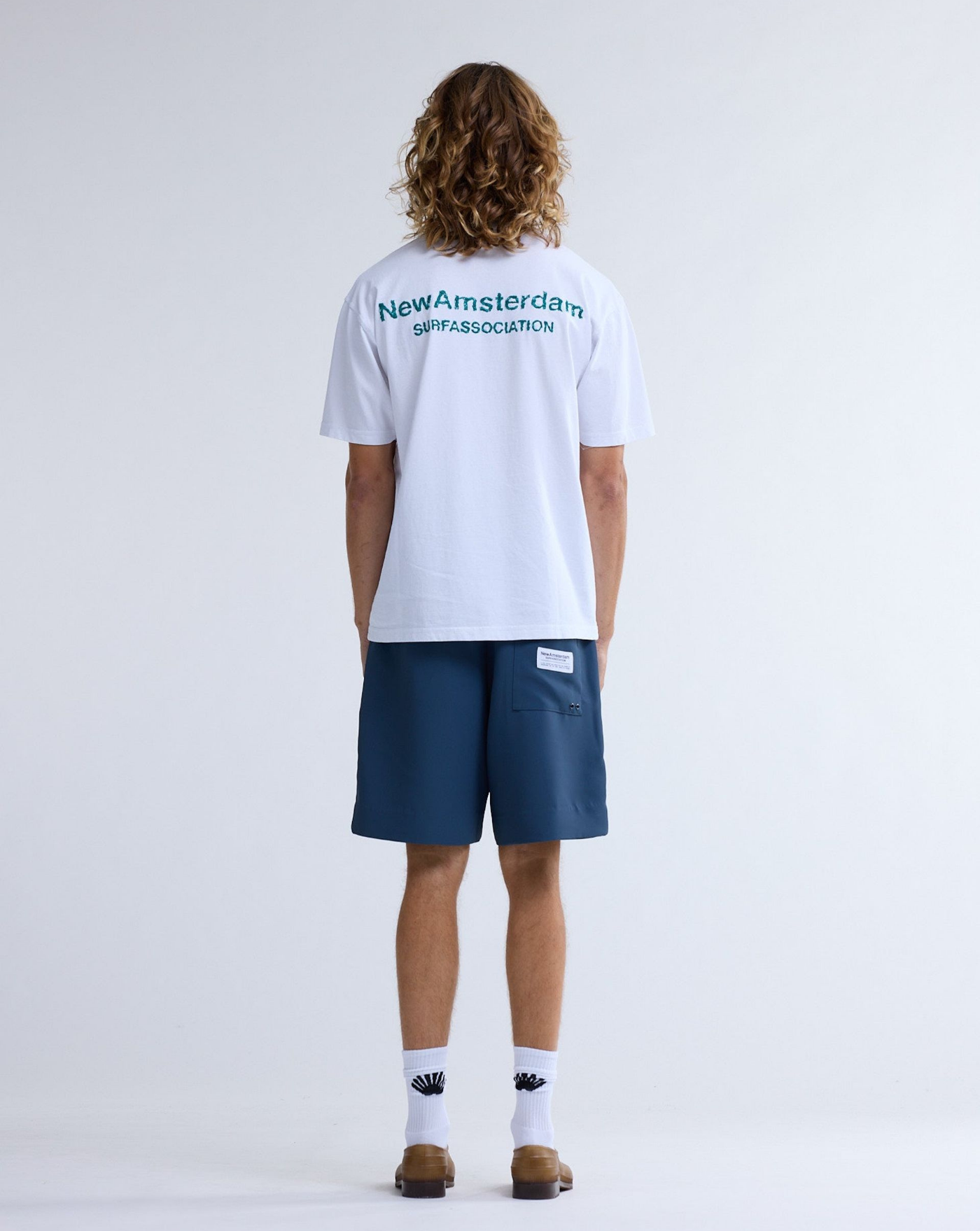 Camiseta New Amsterdam Logo Tee 2601063001 WHITE/SEA GREEN NEW AMSTERDAM 