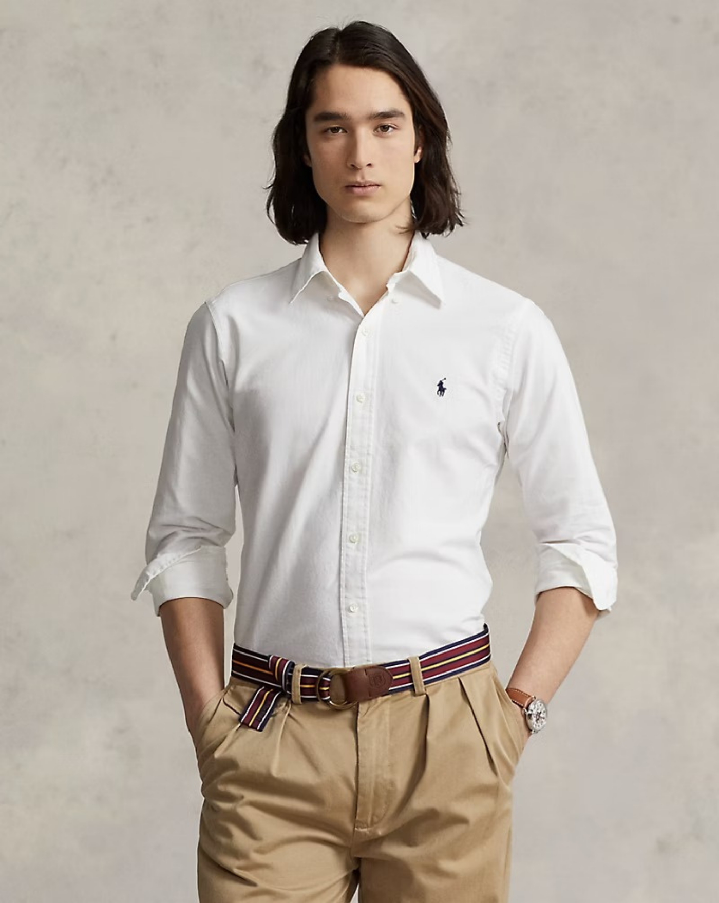 Camisa Polo Ralph Lauren Oxford 710772290003 WHITE POLO RALPH LAUREN 