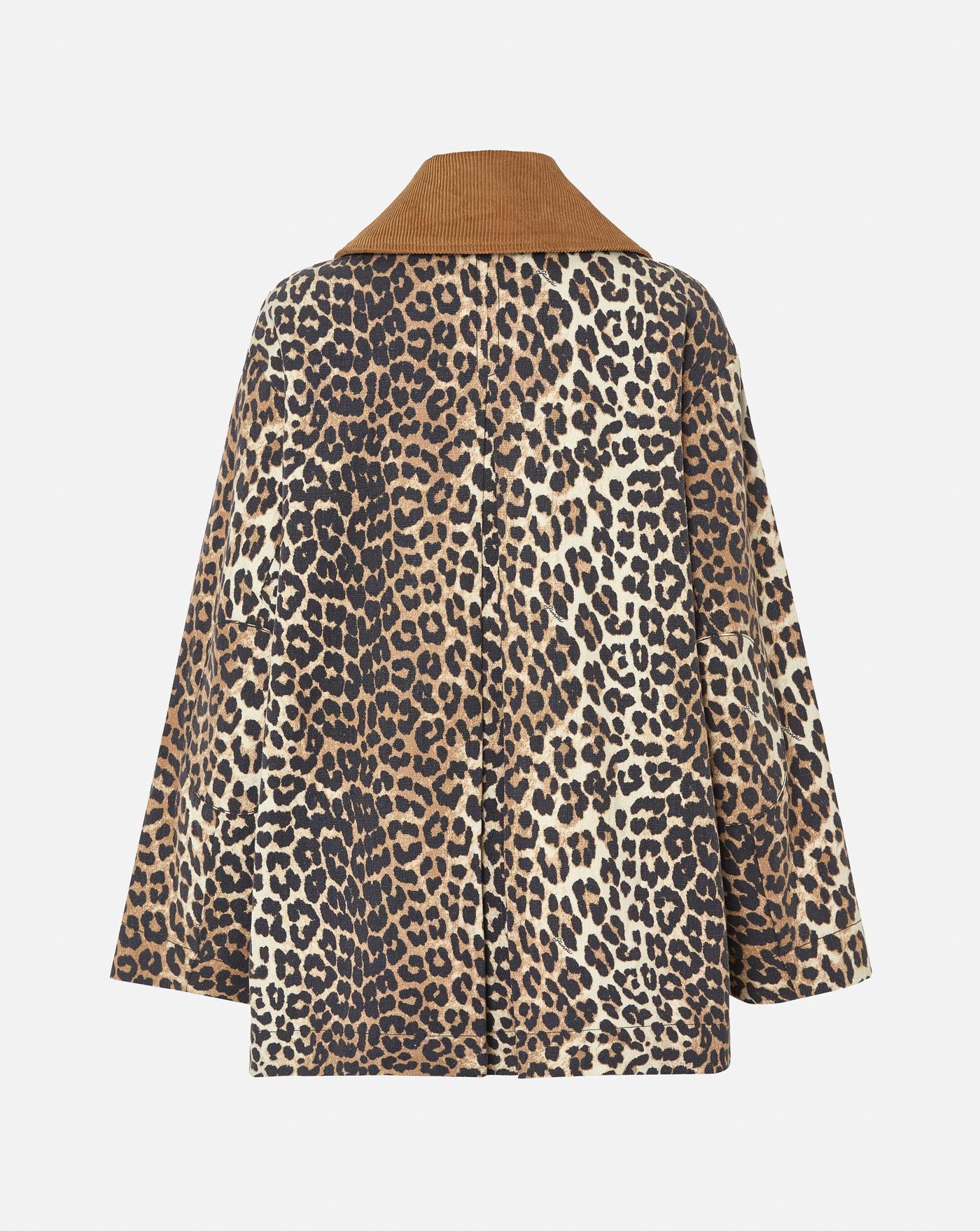 Chaqueta Ganni Printed Canvas Midi Jacket W0391 859 GANNI 