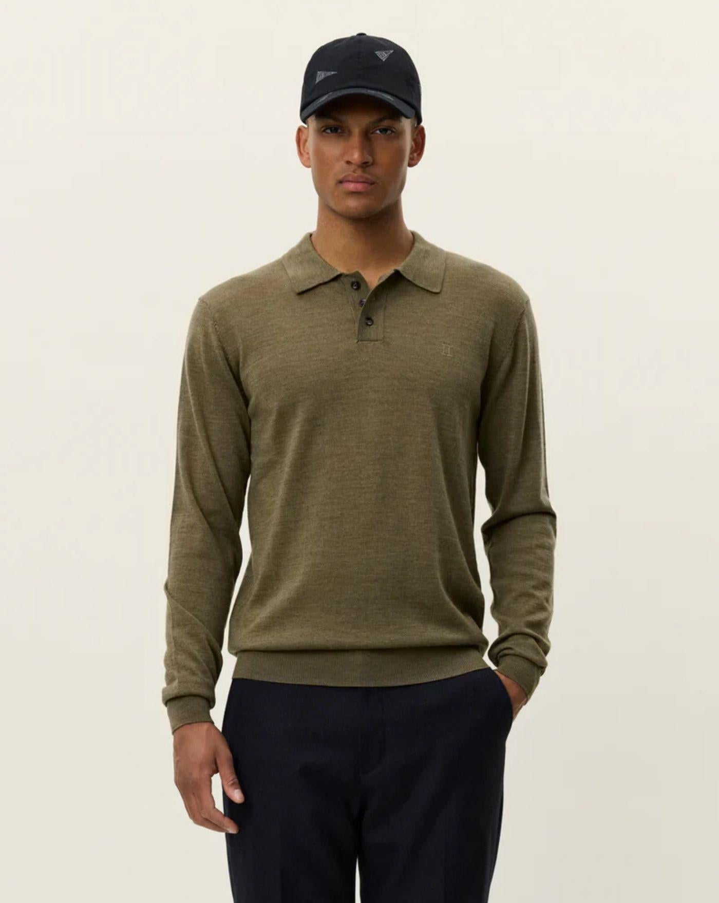 Jersey Les Deux Greyson Merino Polo Knit 1000407 537 LES DEUX 